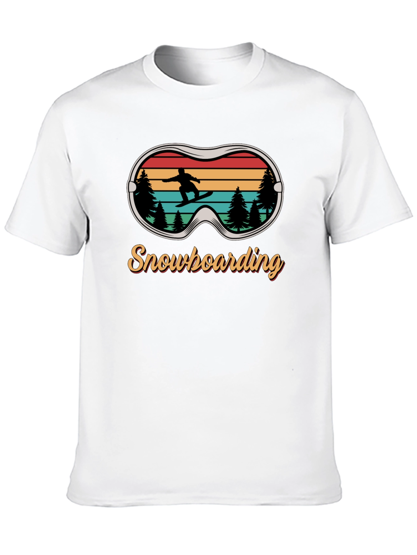 Snowboarding Retro Graphic Tee