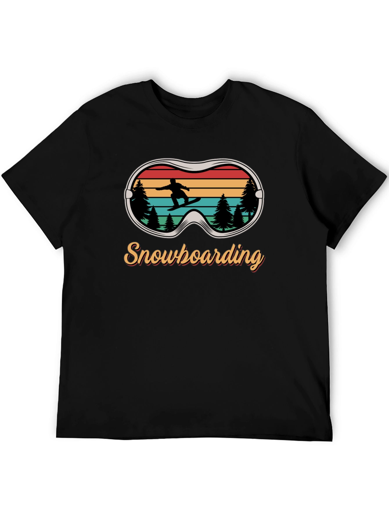 Snowboarding Retro Graphic Tee