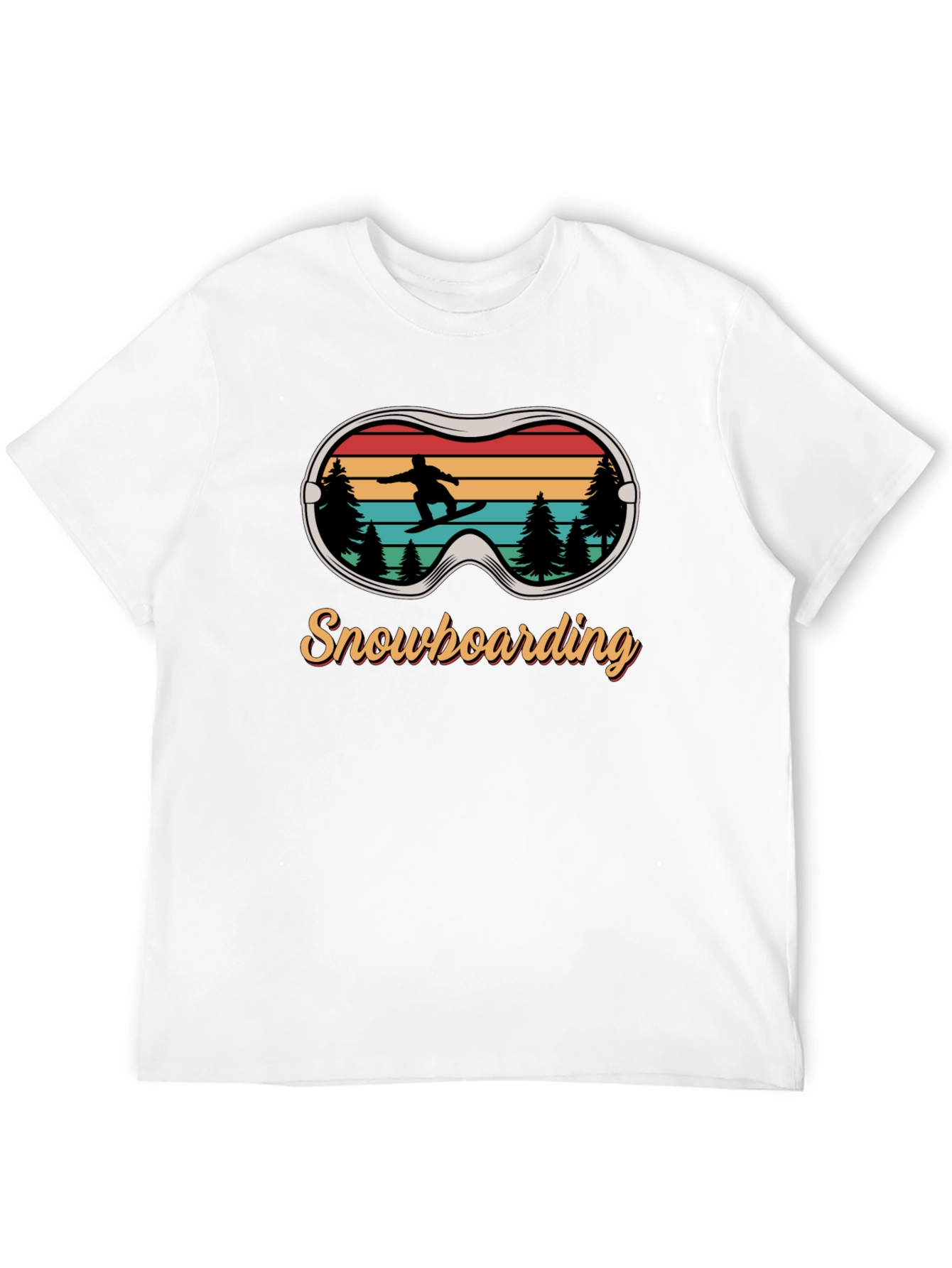 Snowboarding Retro Graphic Tee