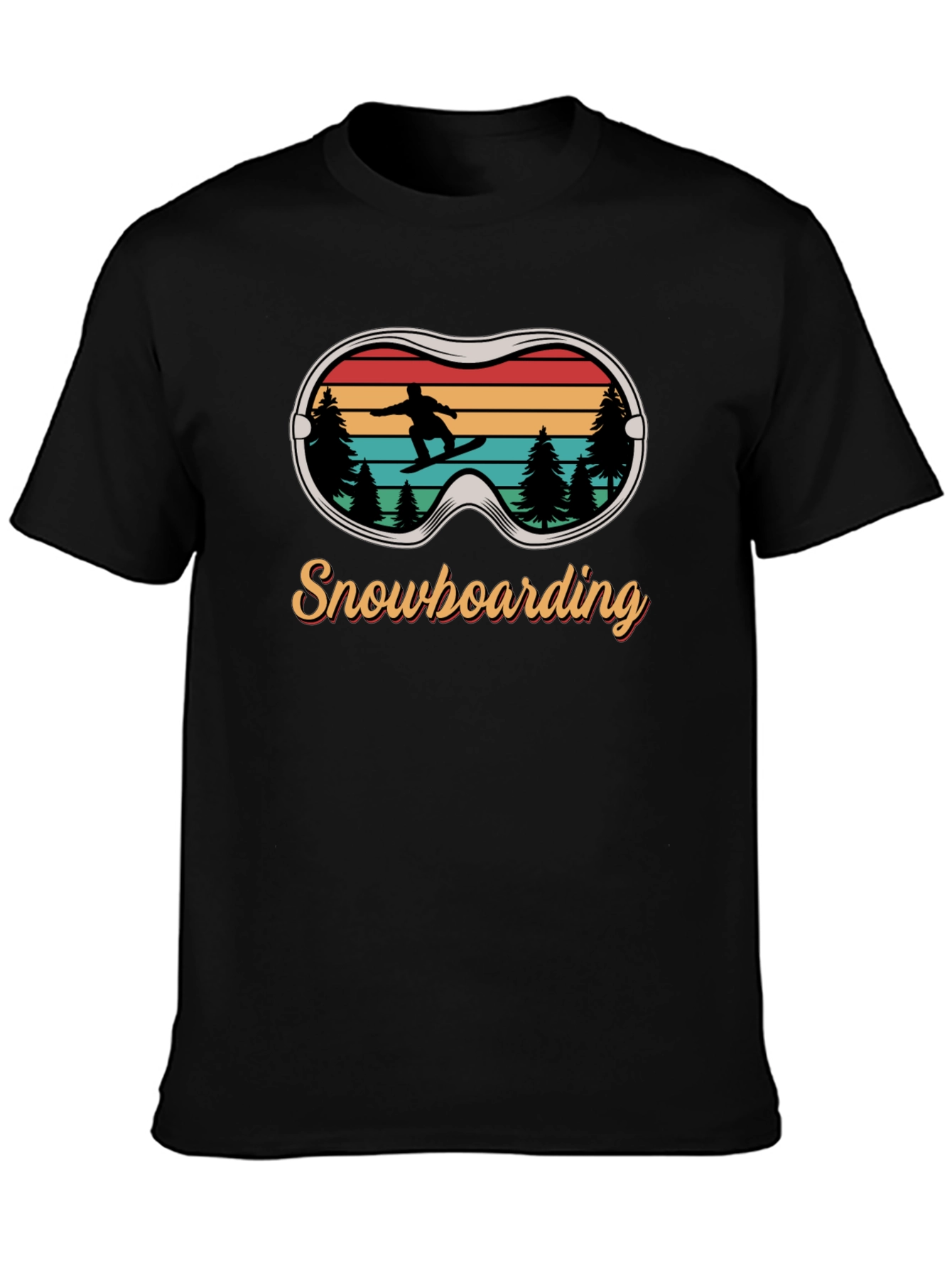 Snowboarding Retro Graphic Tee