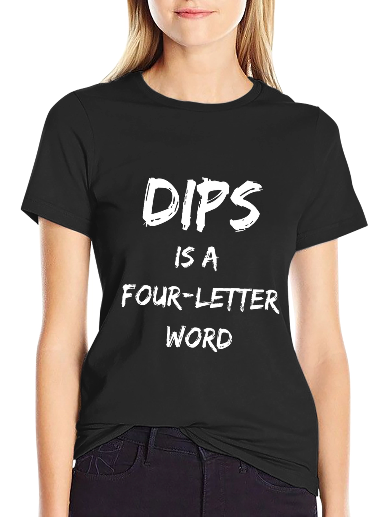 DIPS Four-Letter Word T-Shirt - Black