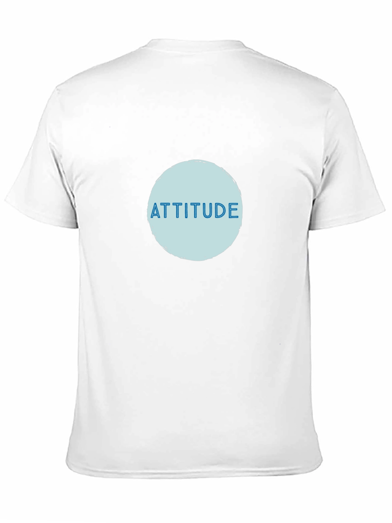 Attitude Graphic Print T-Shirt - Black