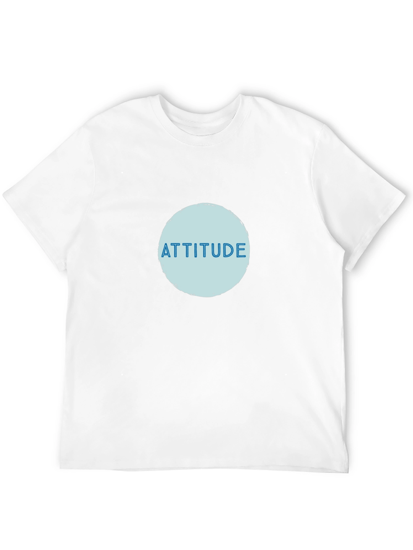 Attitude Graphic Print T-Shirt - Black