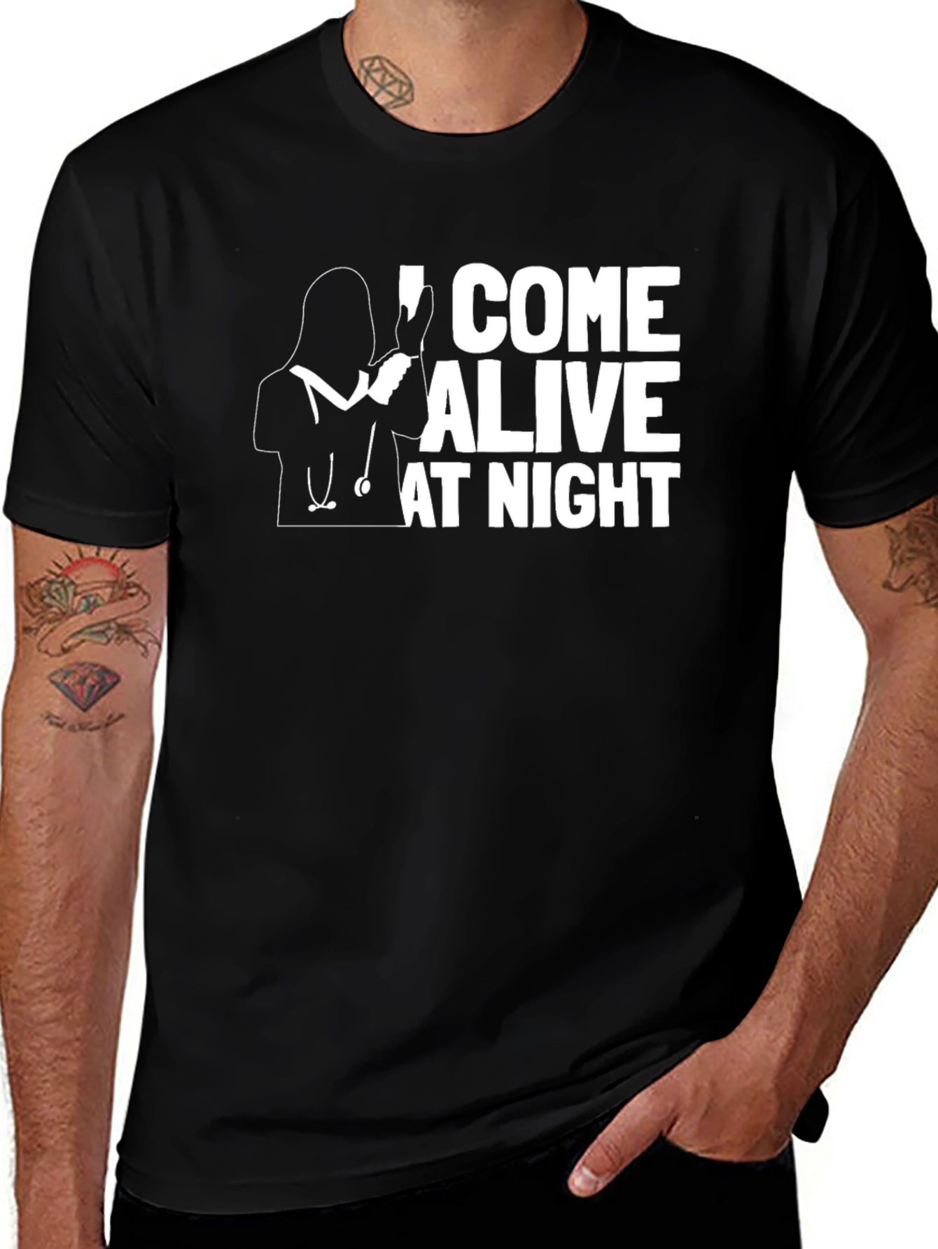 Nurse I Come Alive At Night T-Shirt