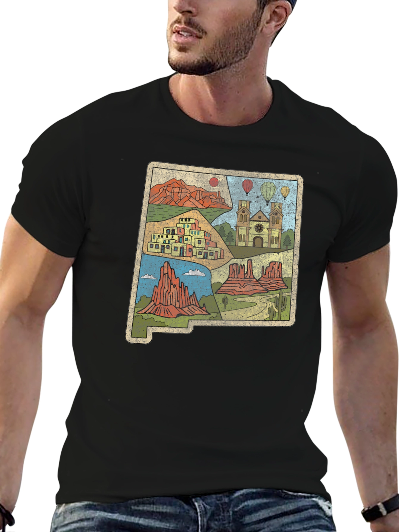 New Mexico Landmark Graphic Tee
