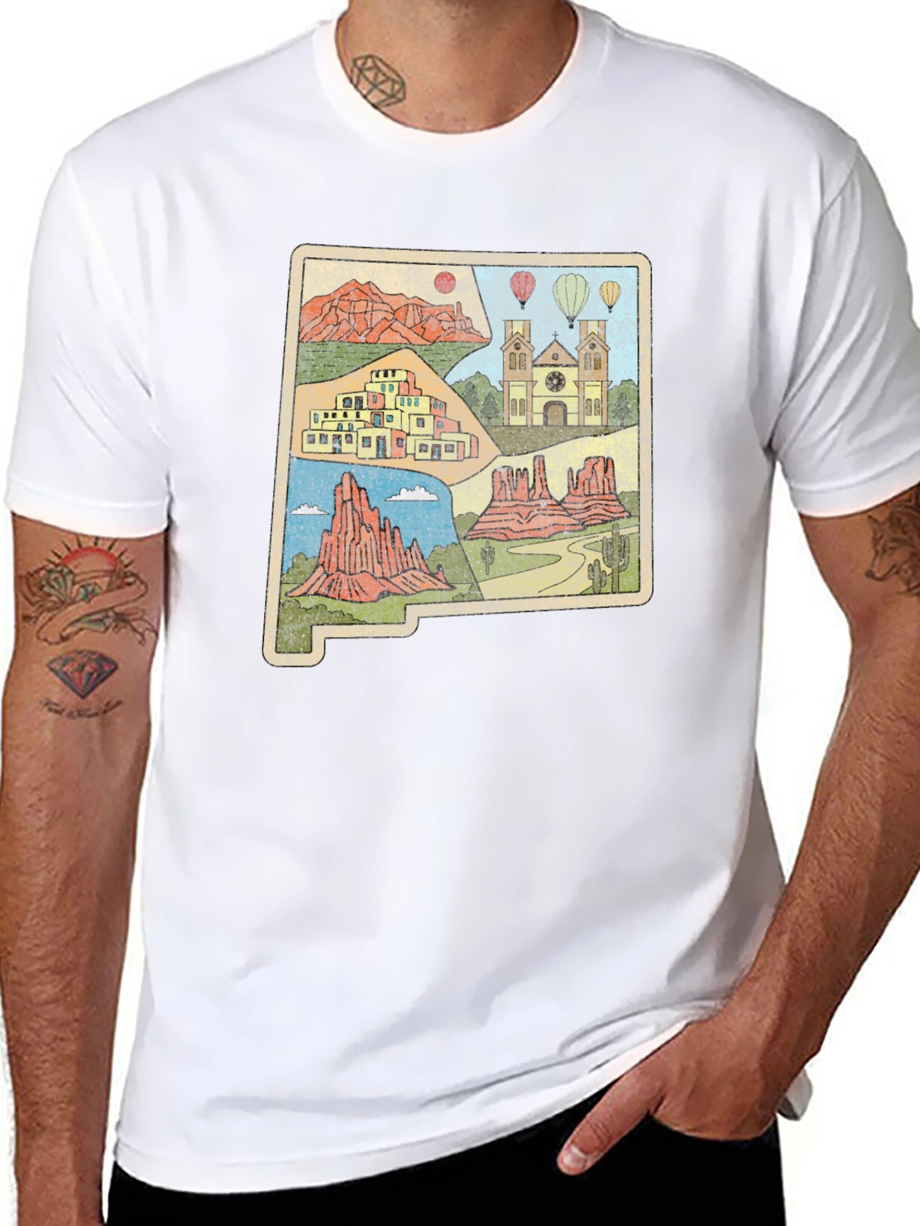 New Mexico Landmark Graphic Tee