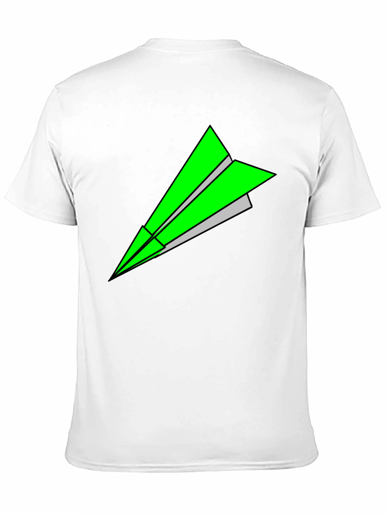 Paper Airplane Graphic Tee - Black T-Shirt