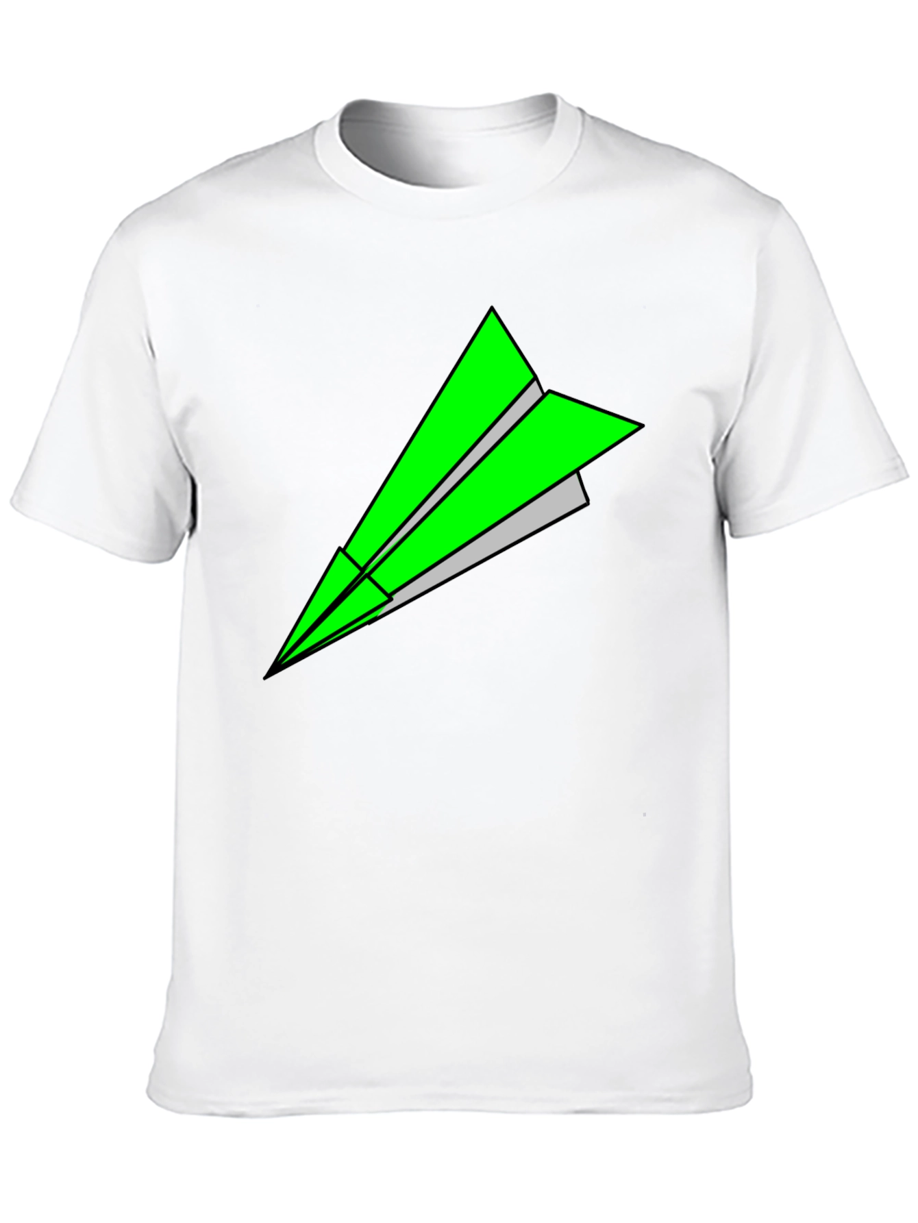 Paper Airplane Graphic Tee - Black T-Shirt