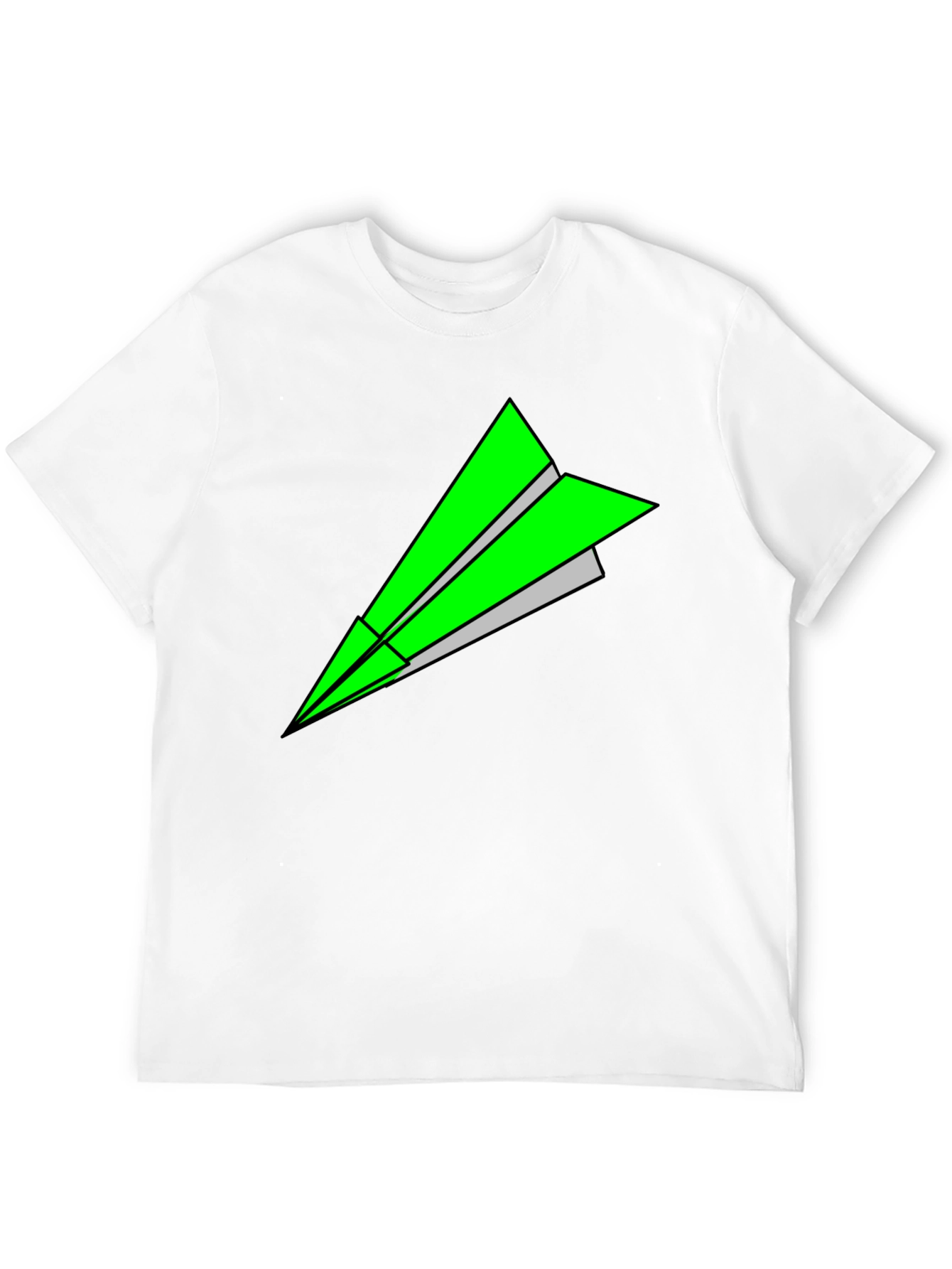 Paper Airplane Graphic Tee - Black T-Shirt