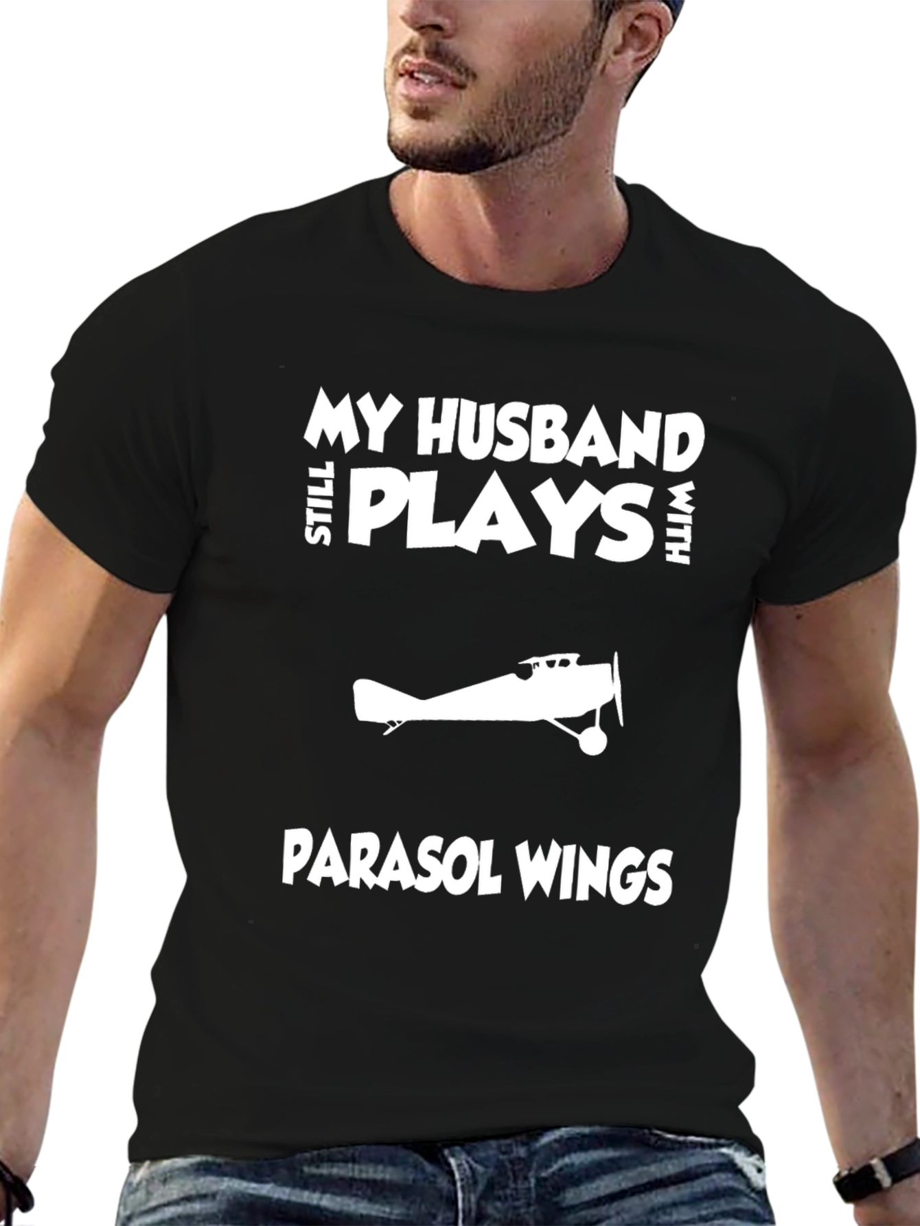Husband Still Plays With Parasol Wings T-Shirt