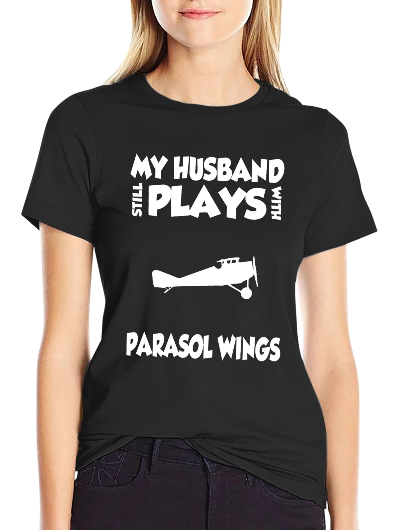 Husband Still Plays With Parasol Wings T-Shirt