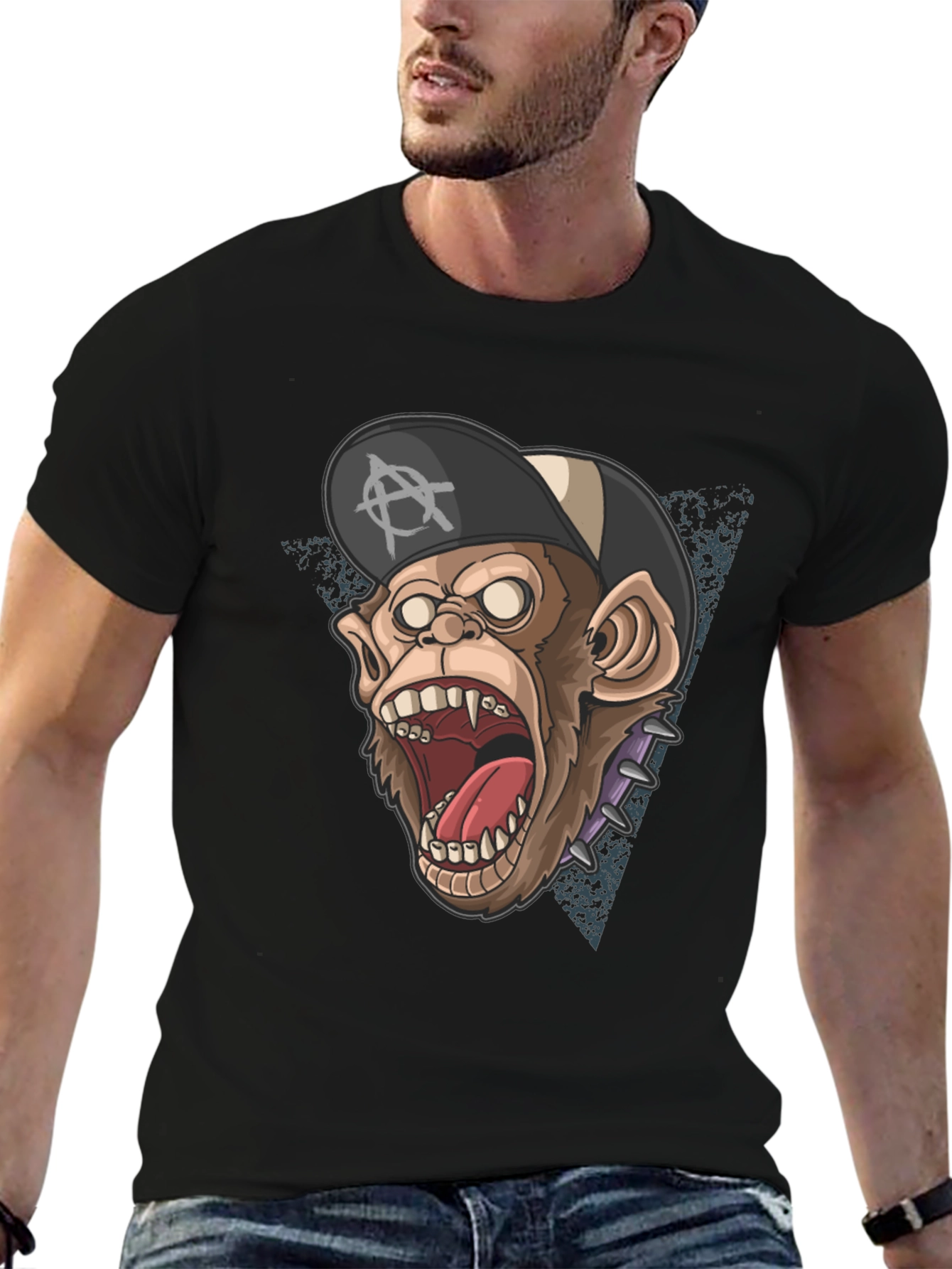 Punk Monkey Graphic T-Shirt - Anarchy Apparel