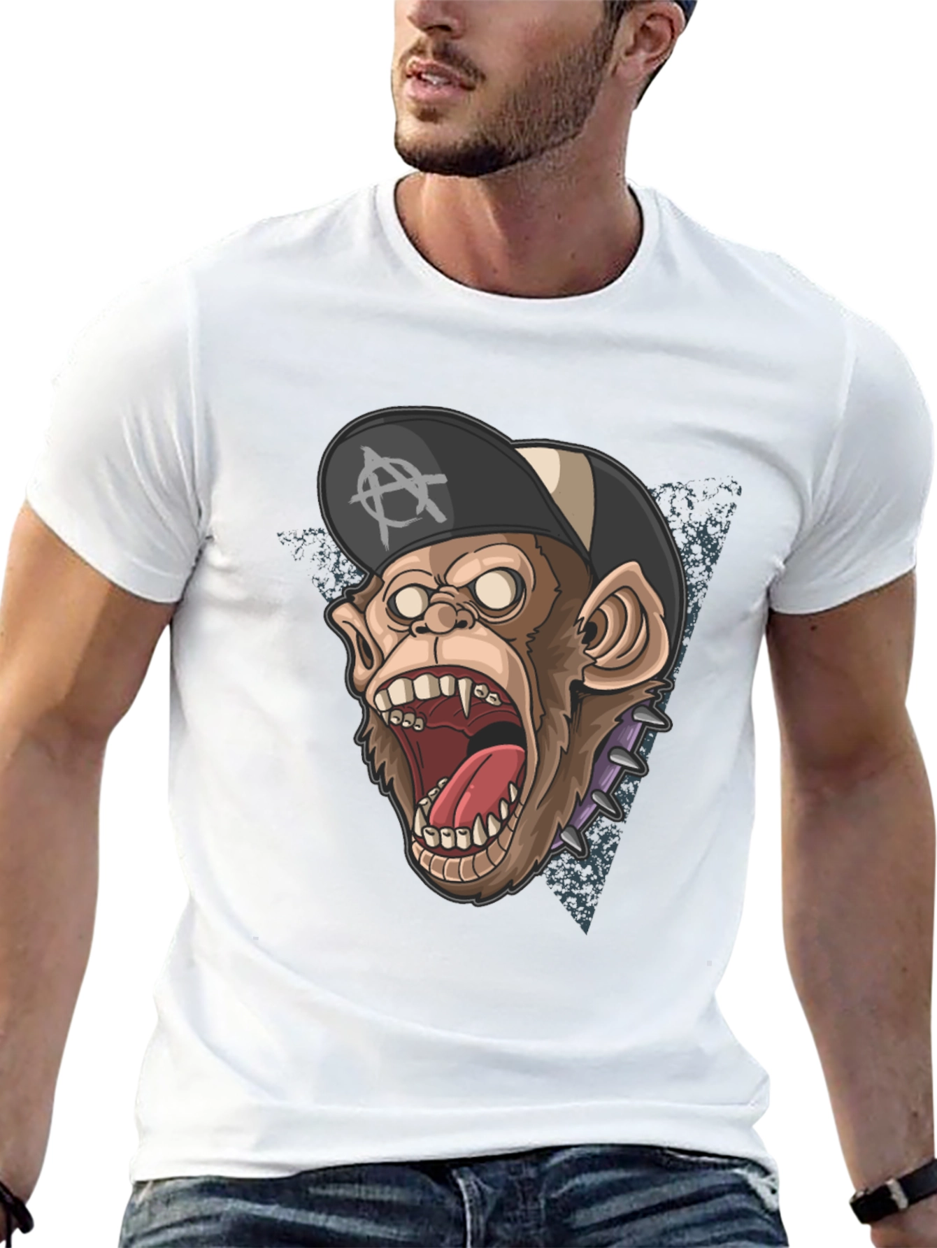 Punk Monkey Graphic T-Shirt - Anarchy Apparel