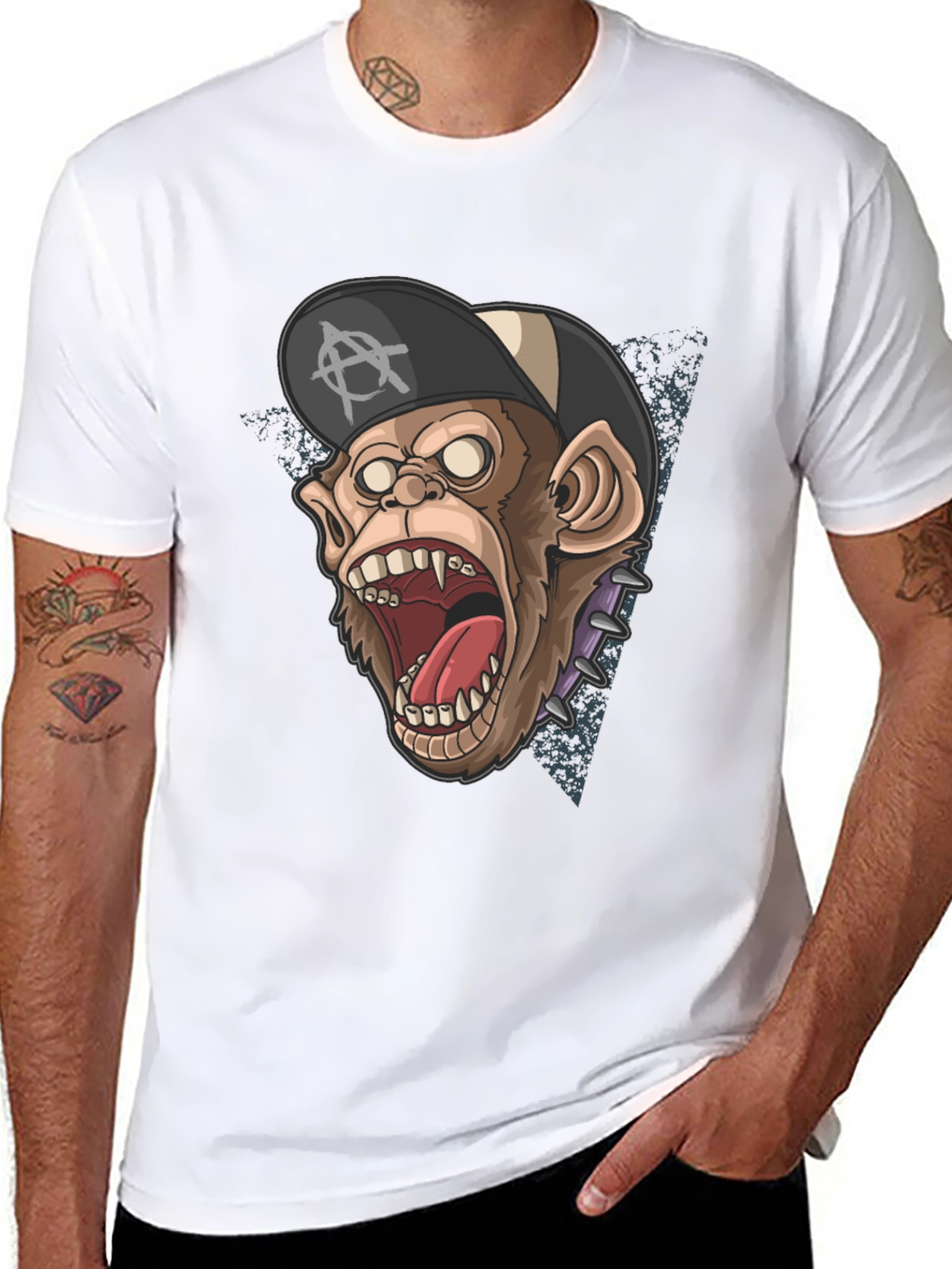 Punk Monkey Graphic T-Shirt - Anarchy Apparel