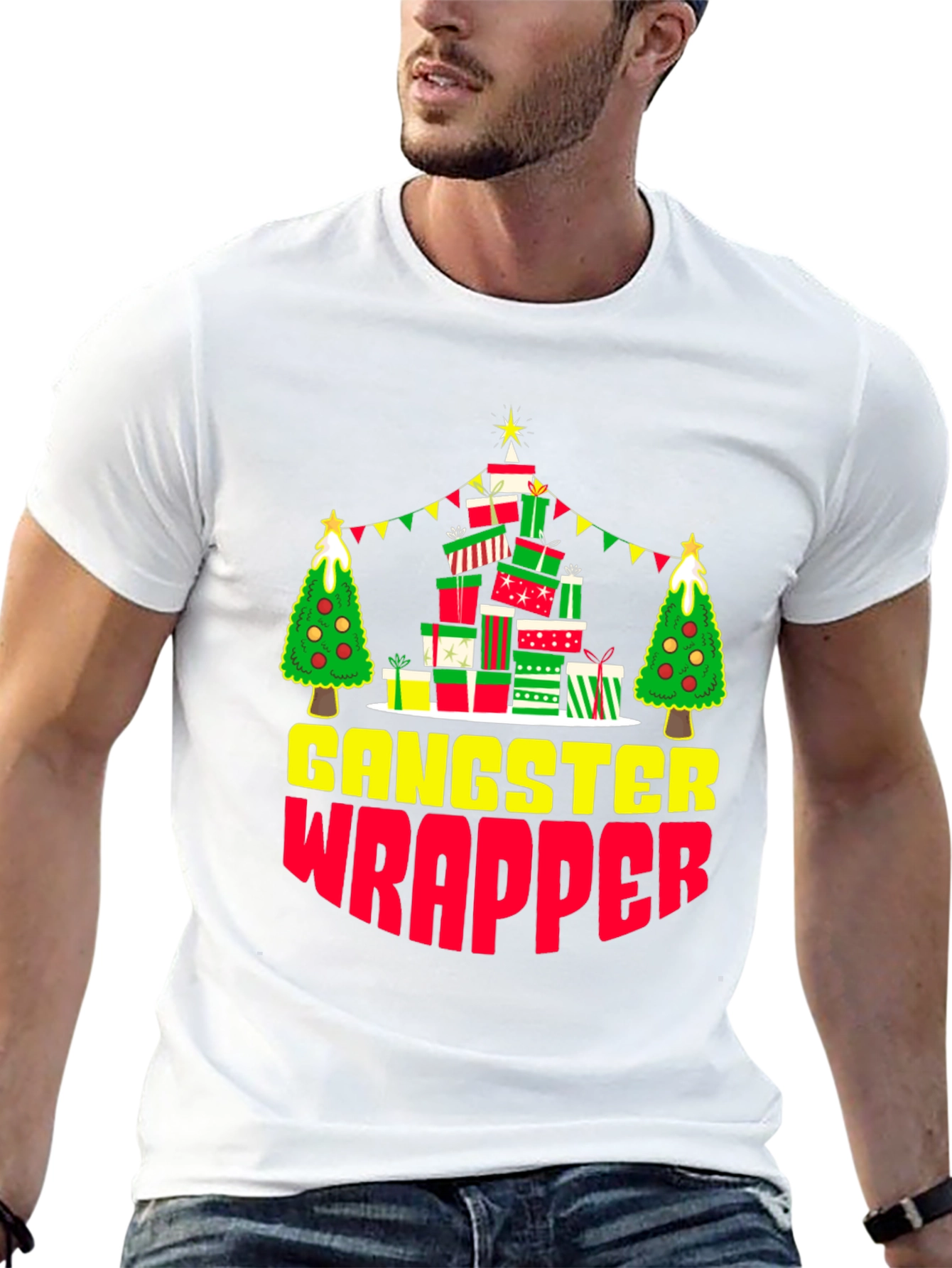 Gangster Wrapper Christmas T-Shirt