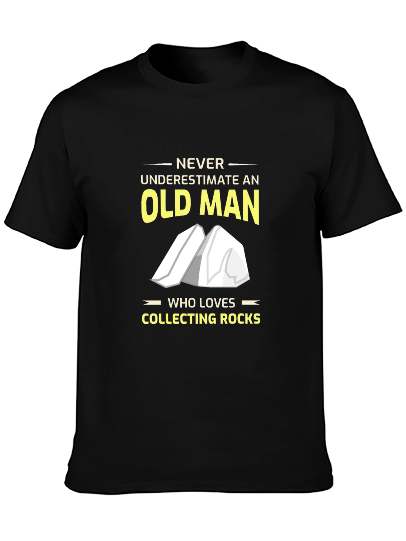 Rock Collecting Old Man T-Shirt