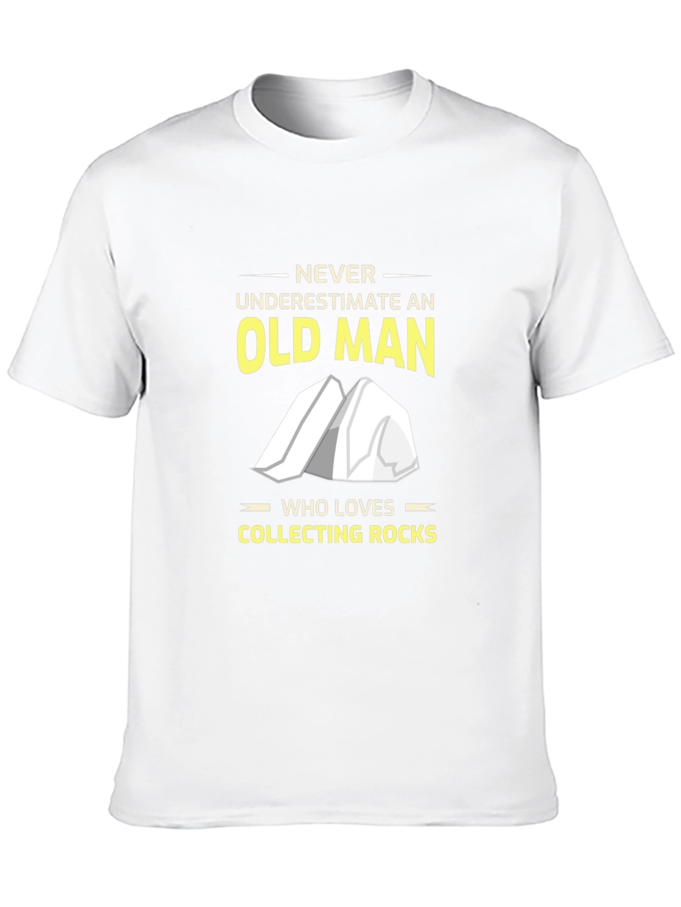 Rock Collecting Old Man T-Shirt
