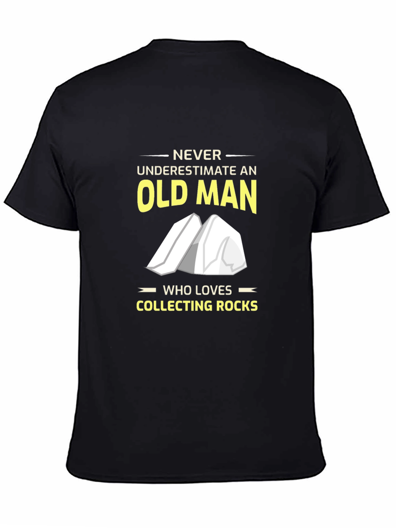 Rock Collecting Old Man T-Shirt