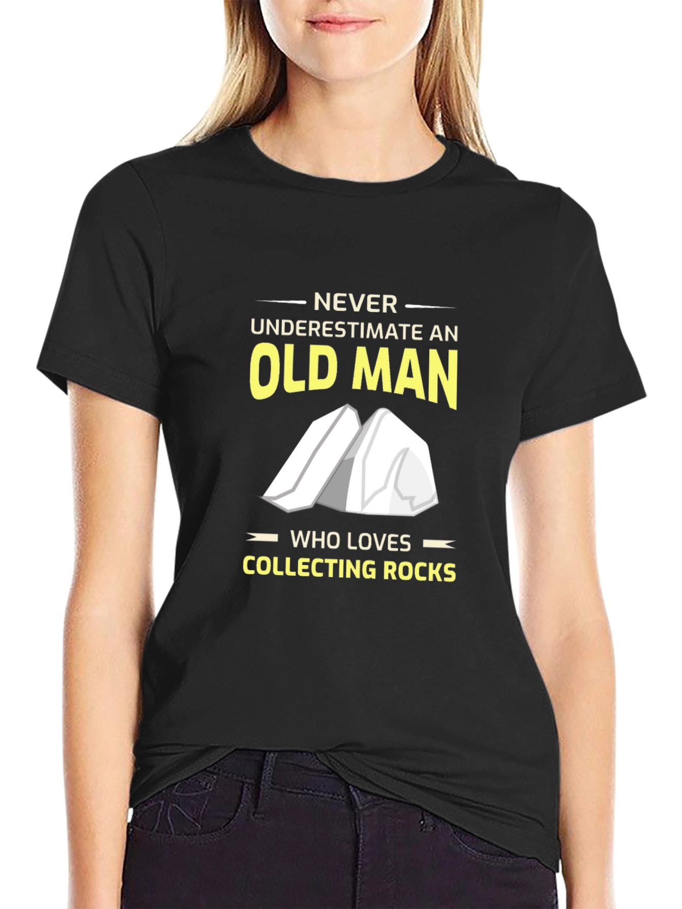 Rock Collecting Old Man T-Shirt