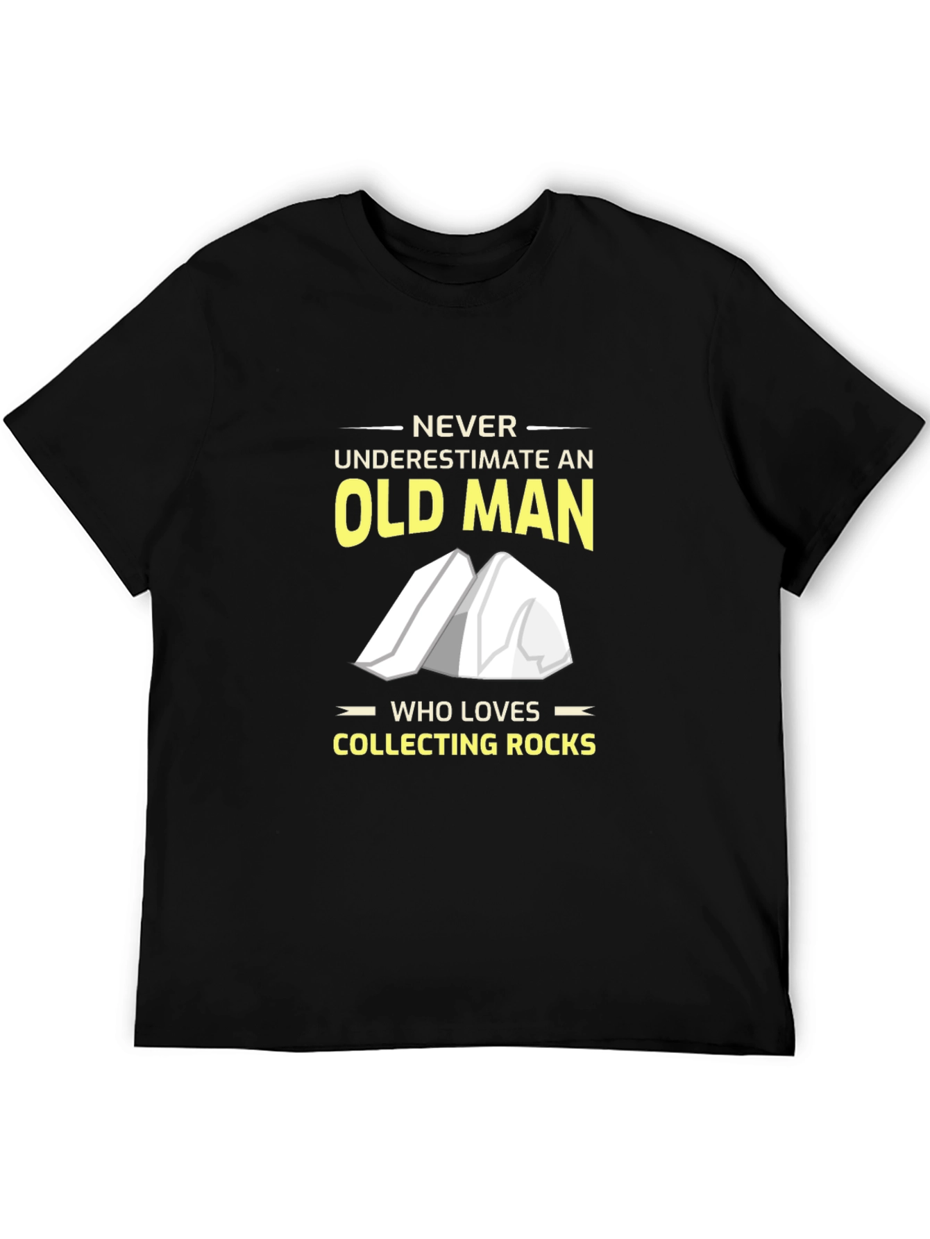 Rock Collecting Old Man T-Shirt