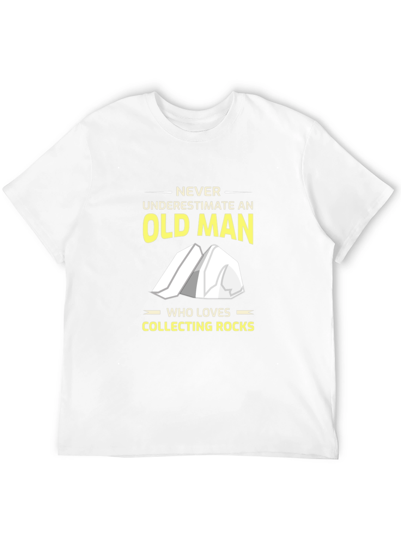 Rock Collecting Old Man T-Shirt