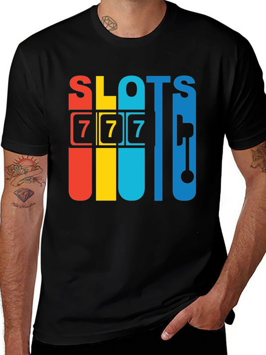 Lucky 7 Slots Graphic Tee - Classic Casino Style