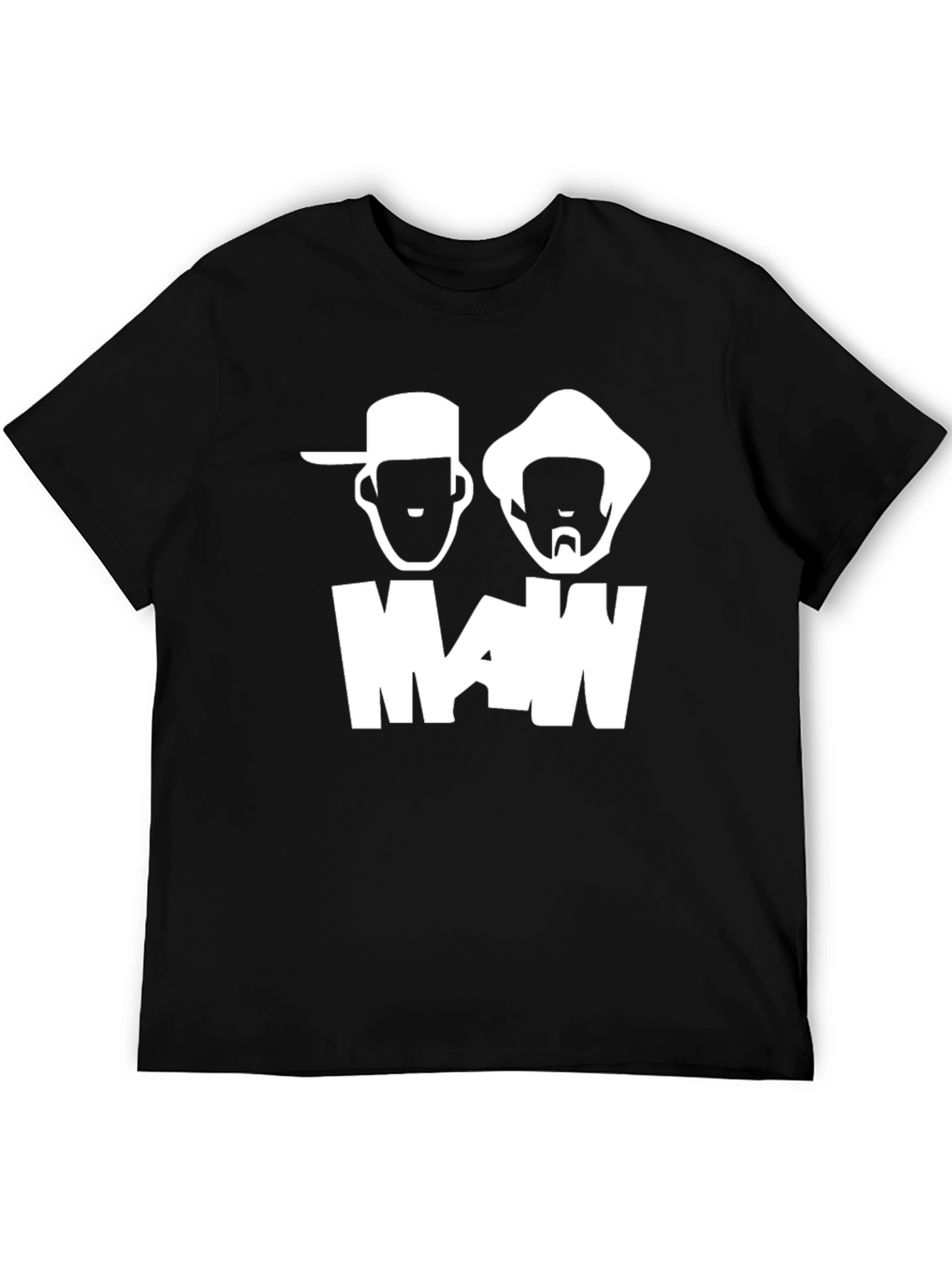 Man T-Shirt - Black Graphic Tee