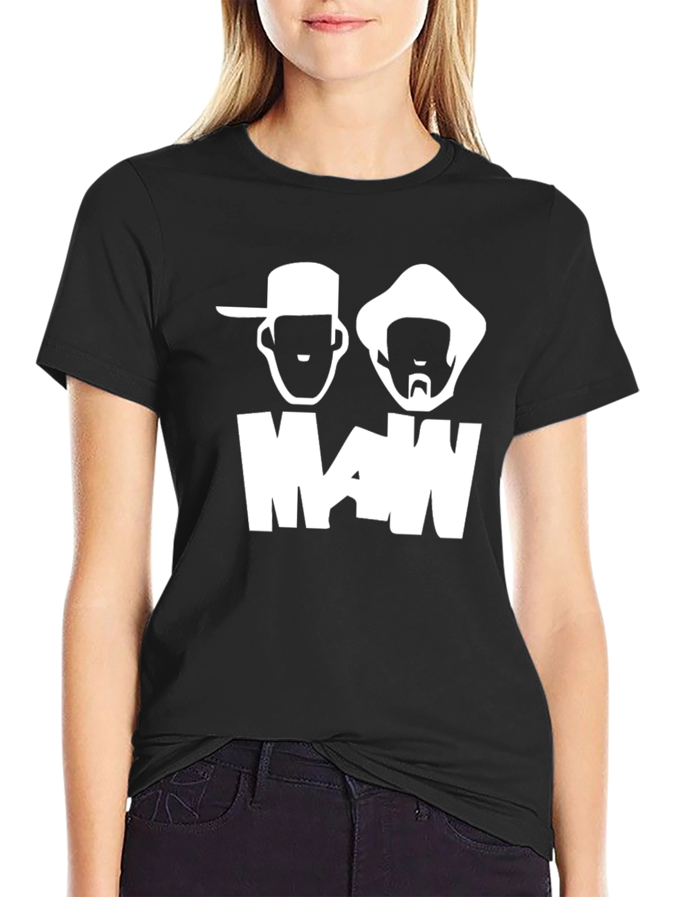 Man T-Shirt - Black Graphic Tee