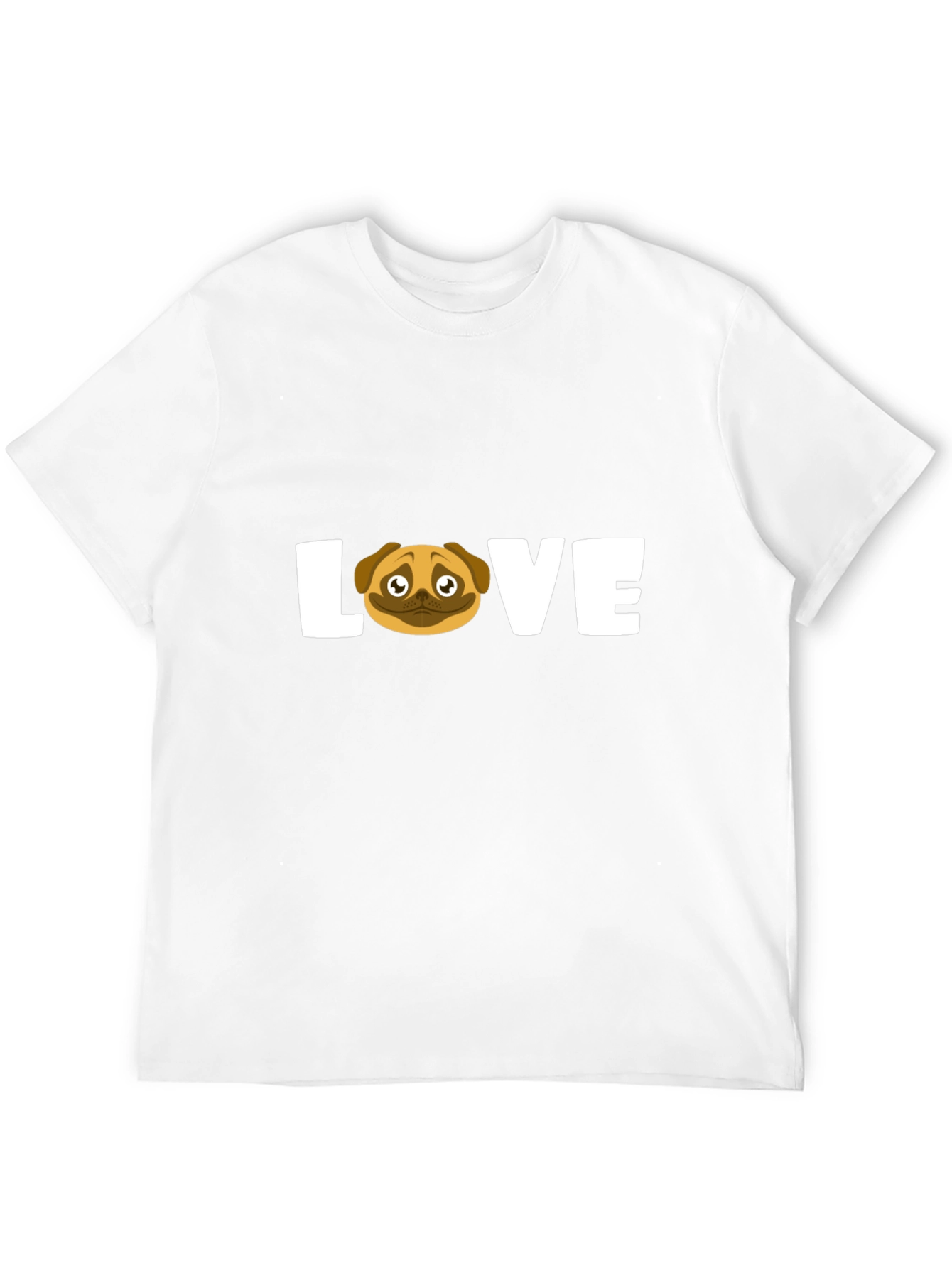 Pug Love Graphic T-Shirt - Unisex Black Tee