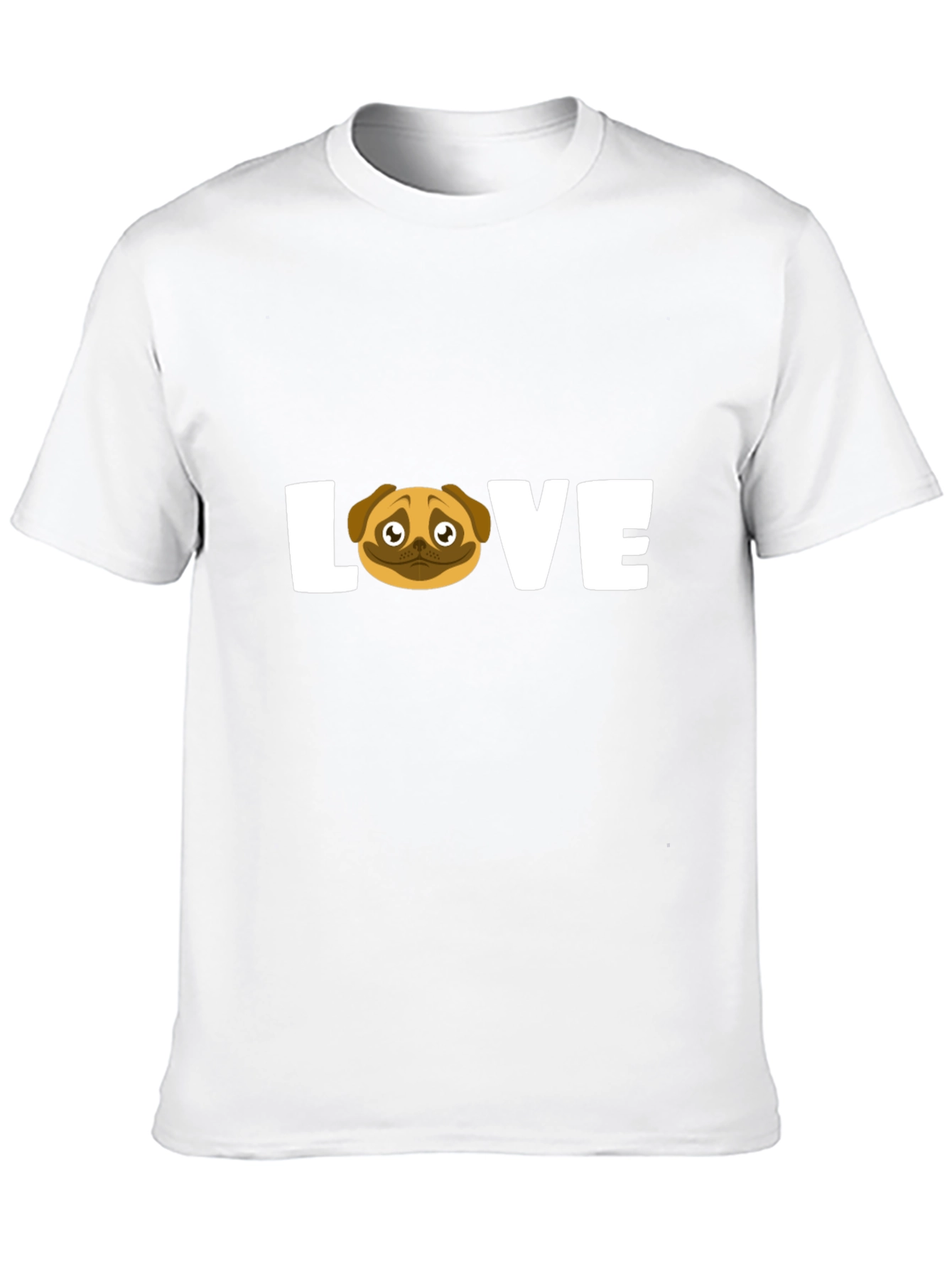 Pug Love Graphic T-Shirt - Unisex Black Tee