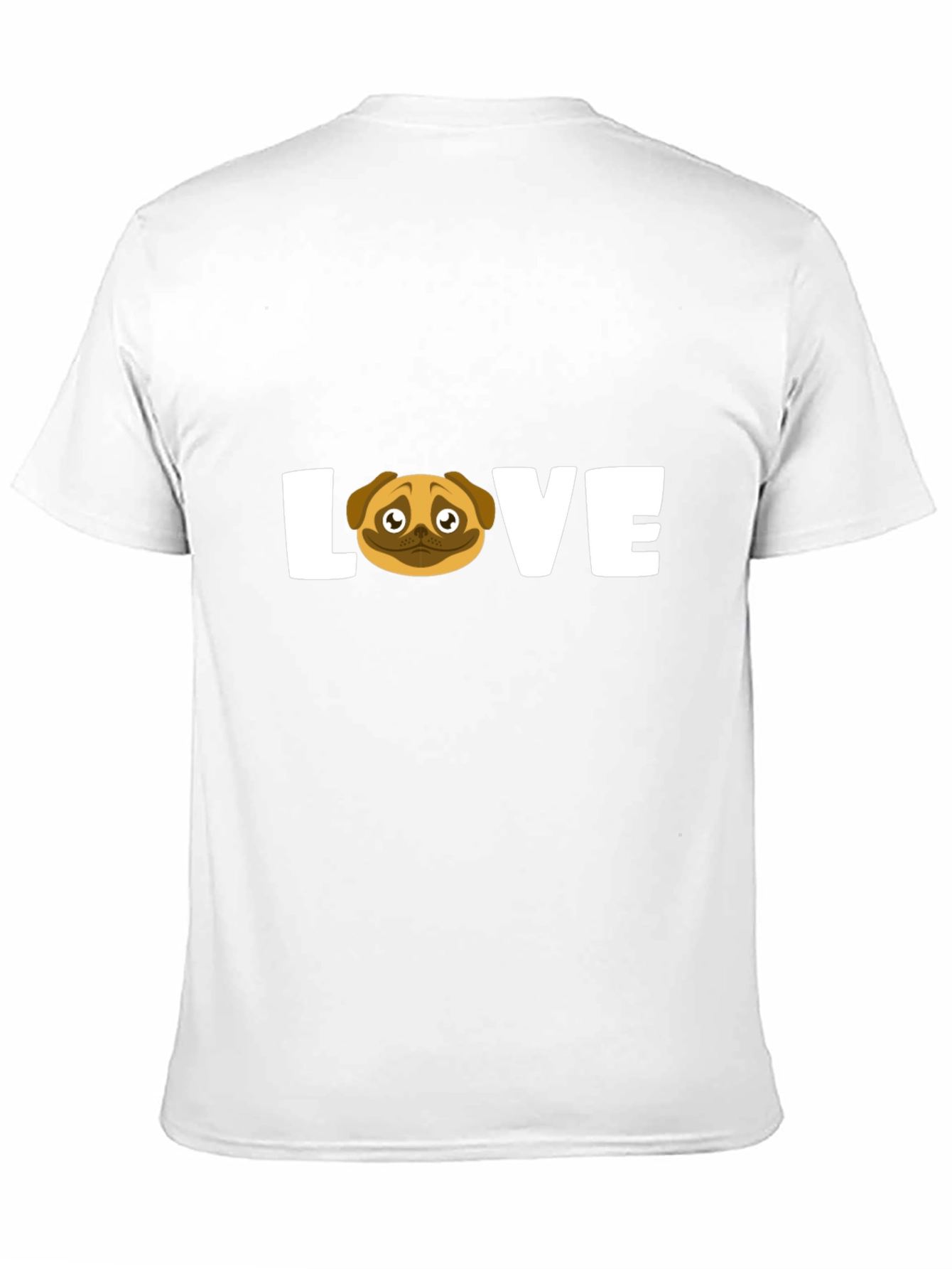 Pug Love Graphic T-Shirt - Unisex Black Tee