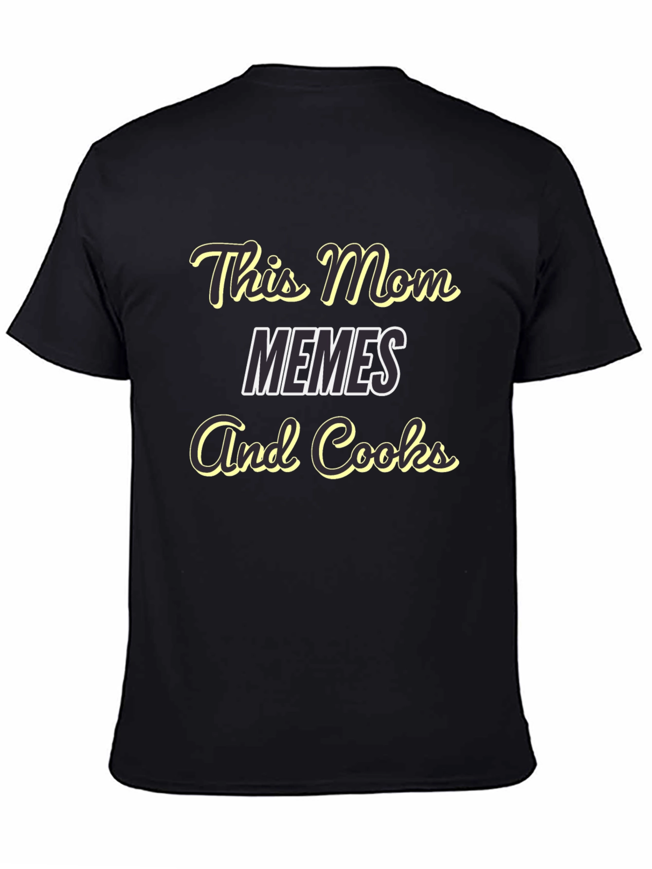 Funny Mom T-Shirt - This Mom Memes And Cooks!