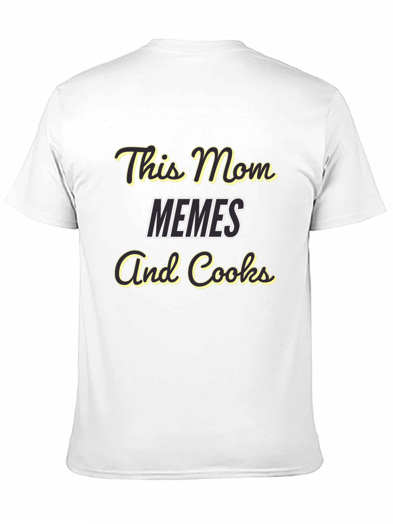 Funny Mom T-Shirt - This Mom Memes And Cooks!