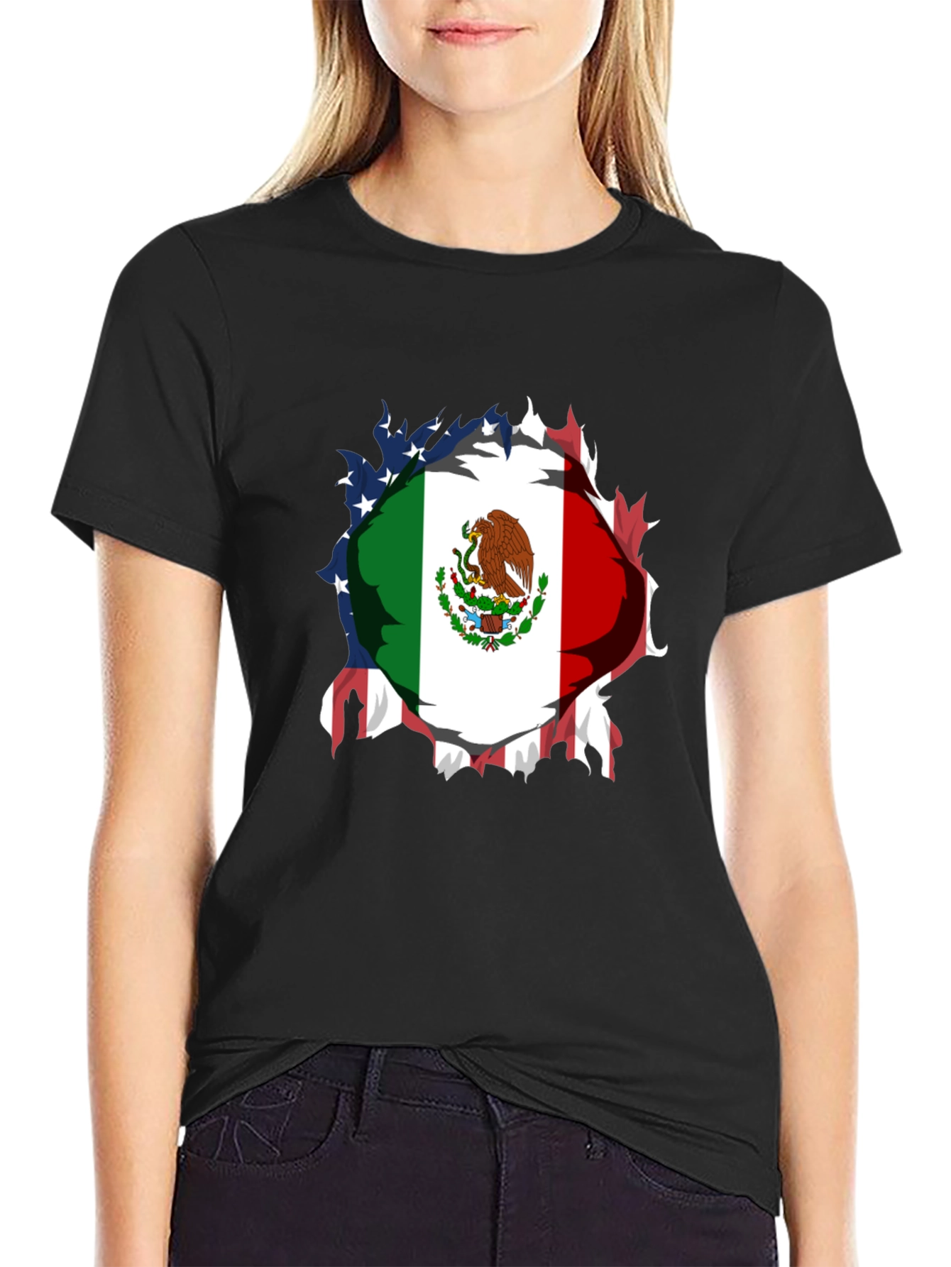 Mexican American Flag T-Shirt