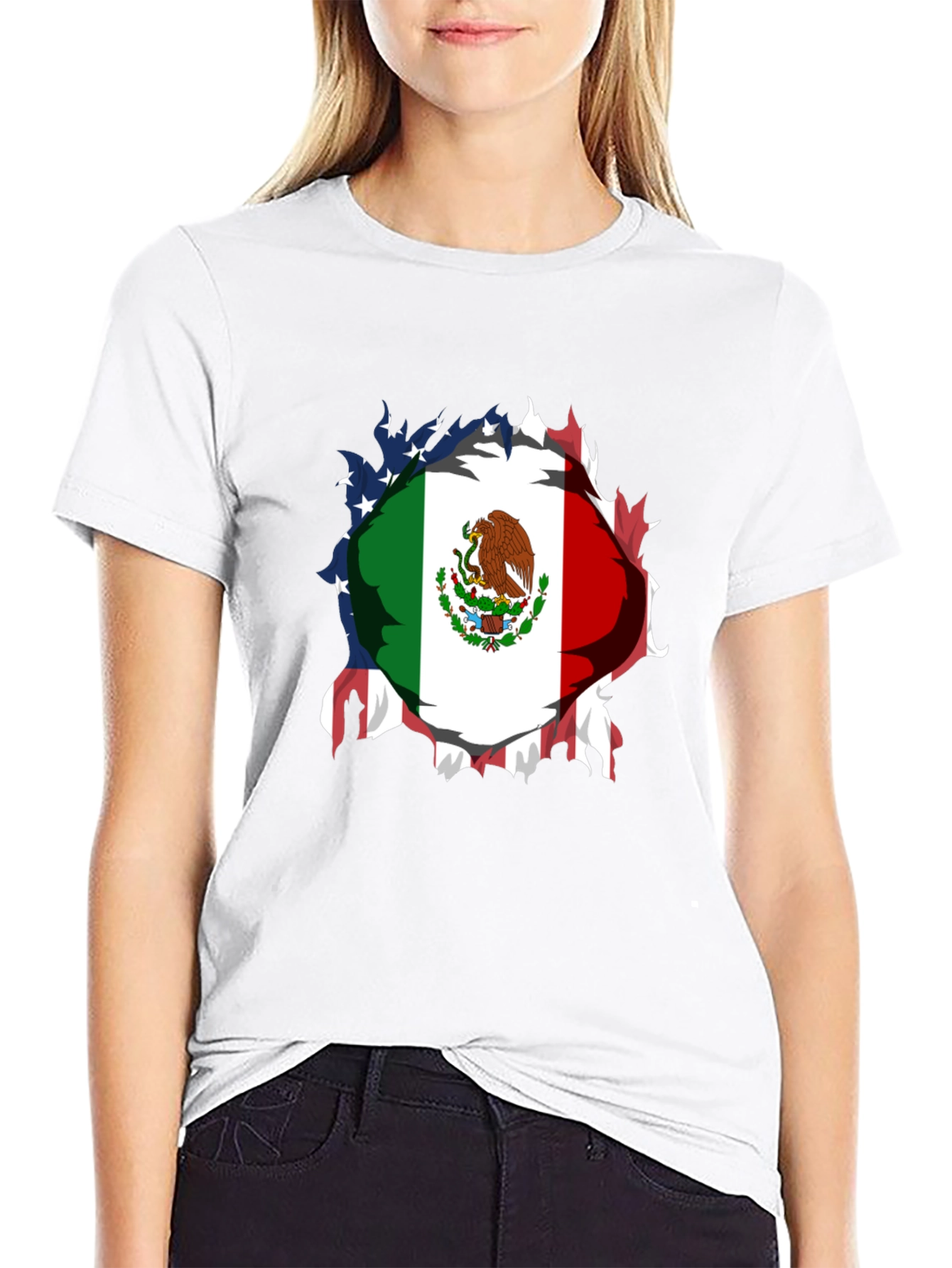 Mexican American Flag T-Shirt