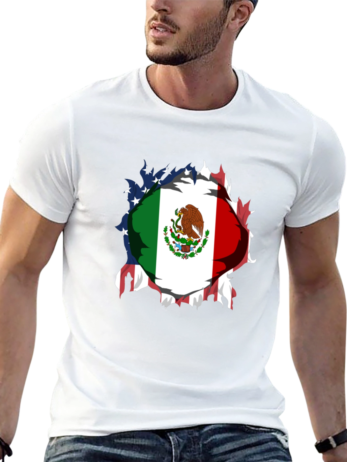 Mexican American Flag T-Shirt