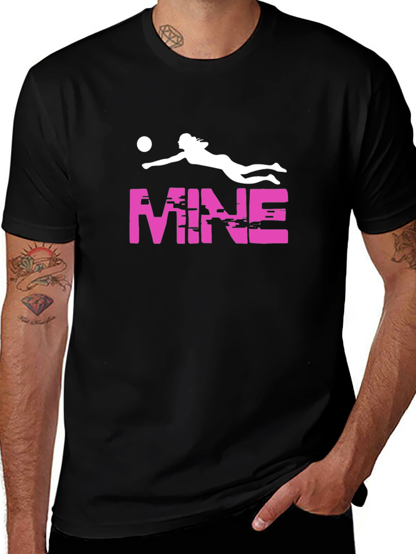 Volleyball Graphic T-Shirt - MINE