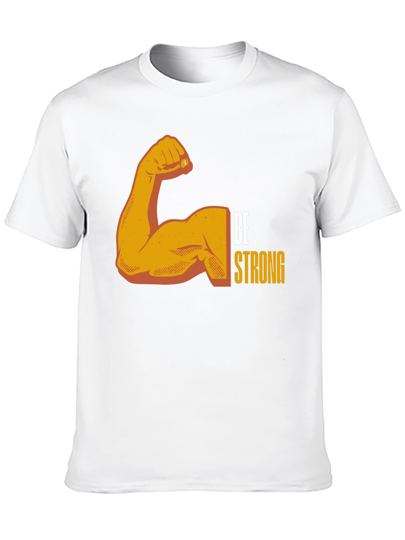 Be Strong Graphic Tee - Black Cotton Blend