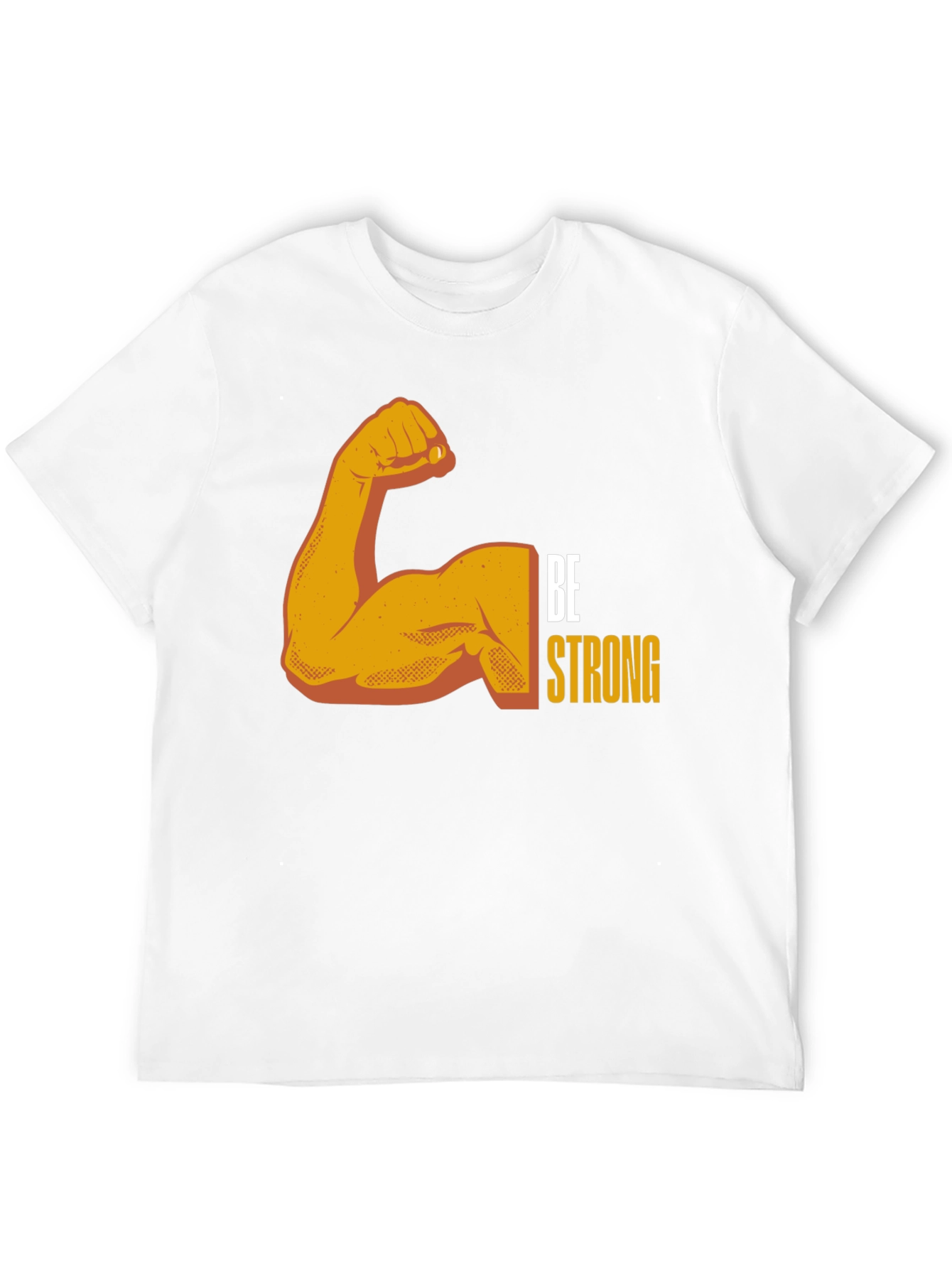 Be Strong Graphic Tee - Black Cotton Blend