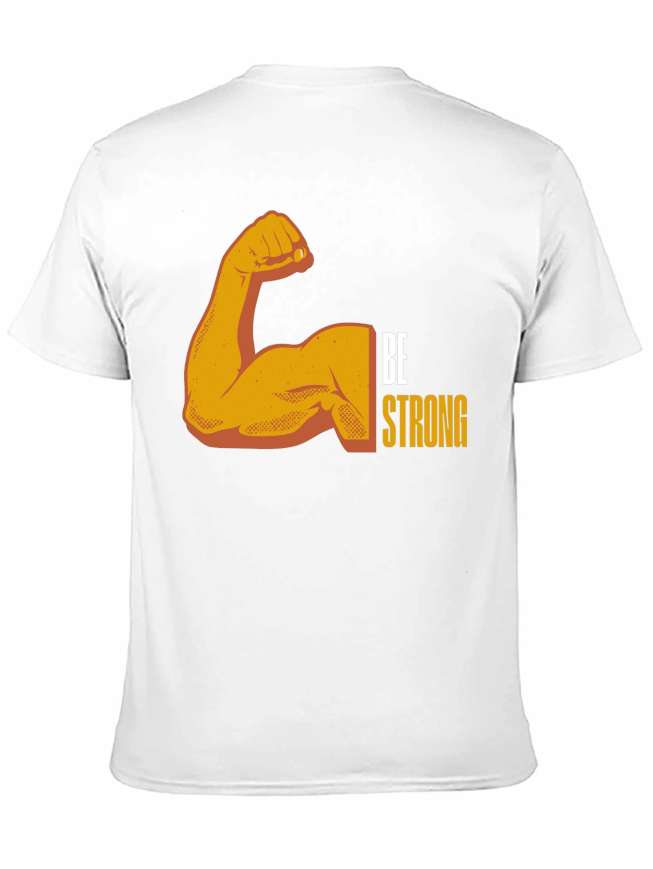 Be Strong Graphic Tee - Black Cotton Blend