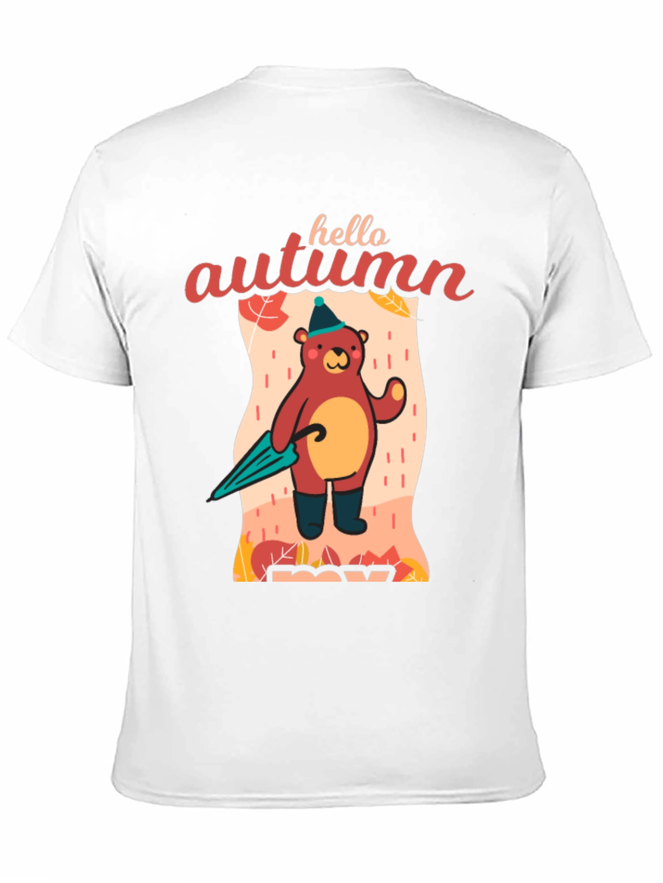 Hello Autumn Bear T-Shirt Fall Season Apparel