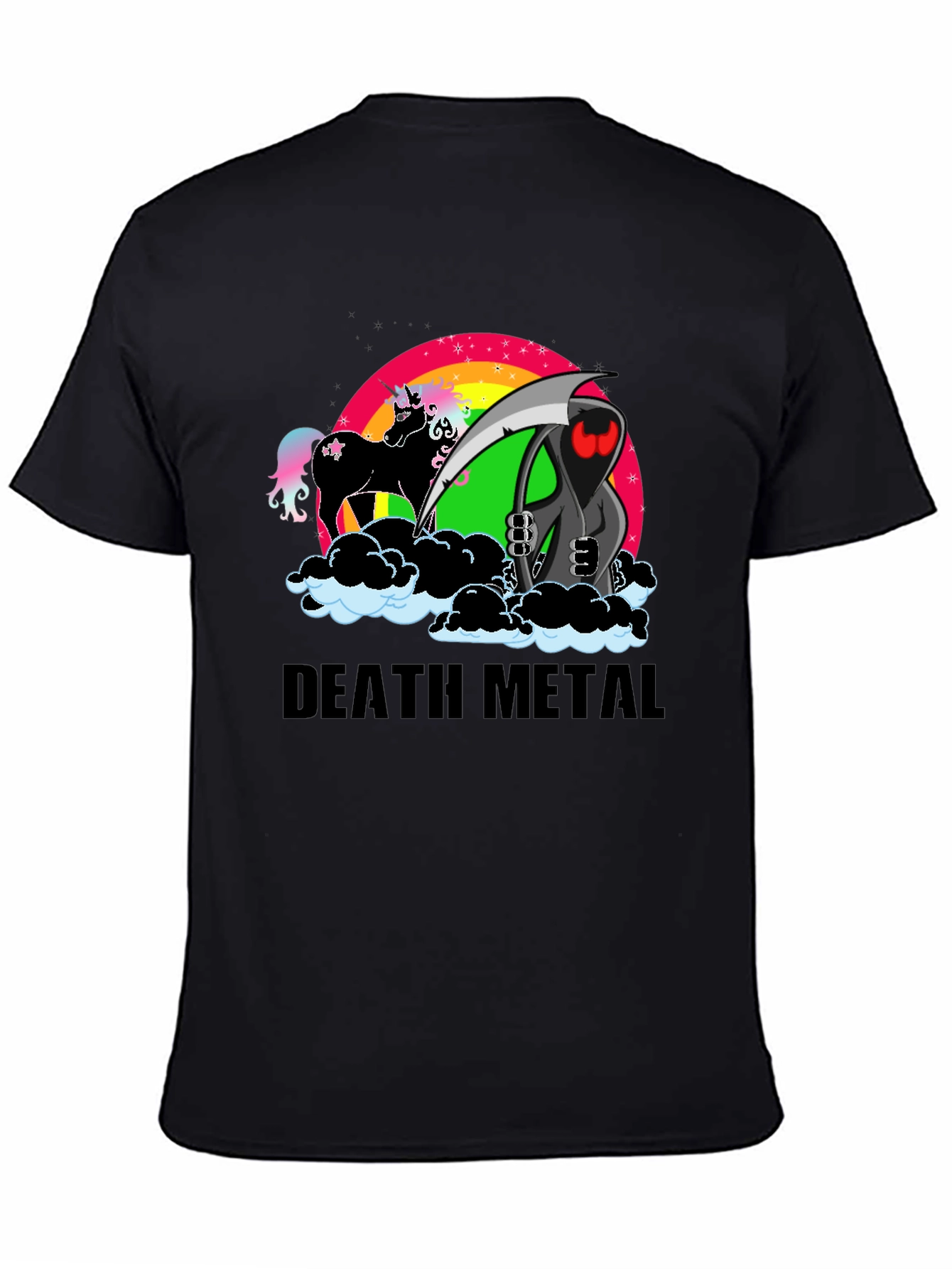 Death Metal Unicorn Grim Reaper T-Shirt