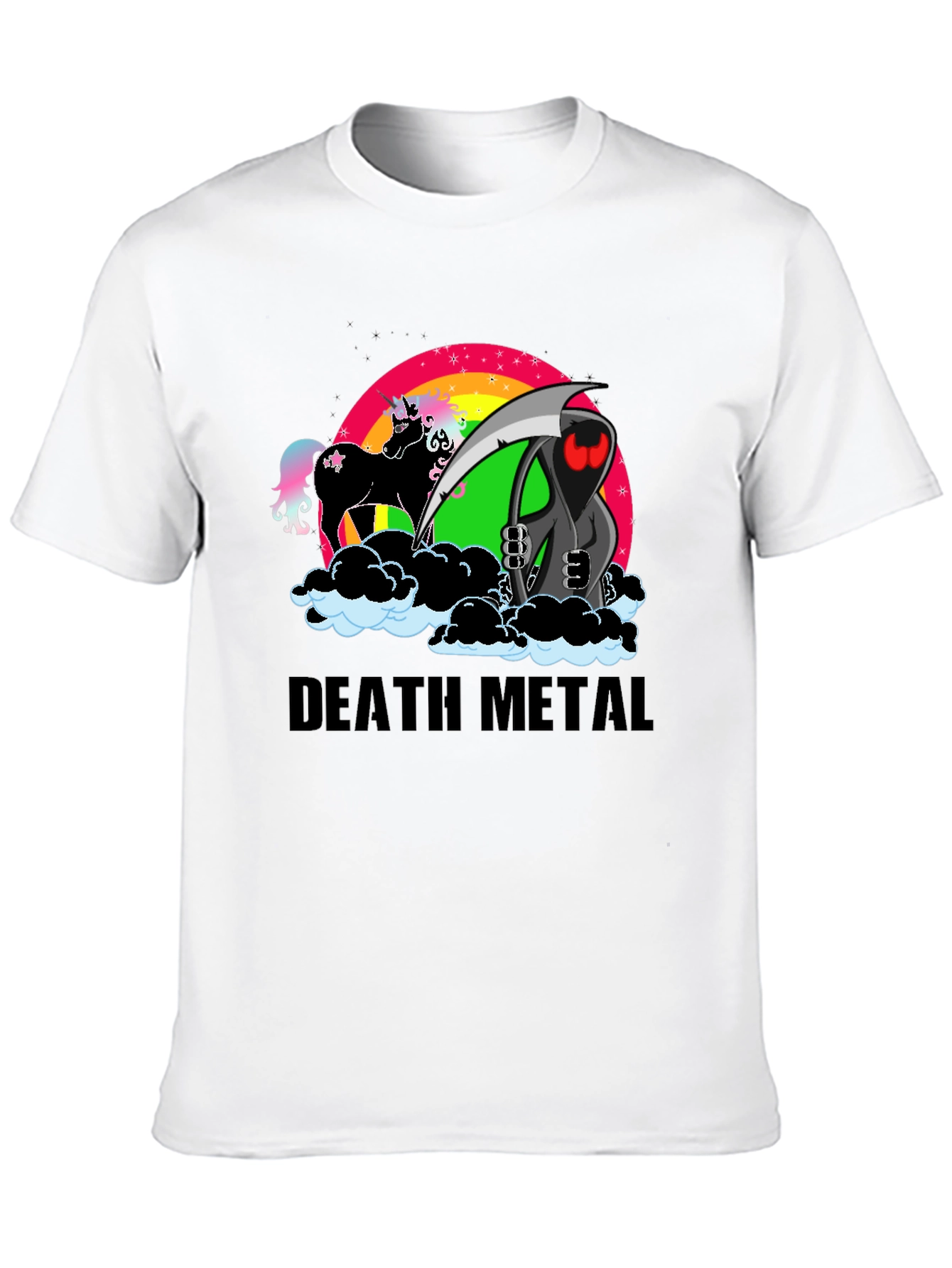 Death Metal Unicorn Grim Reaper T-Shirt