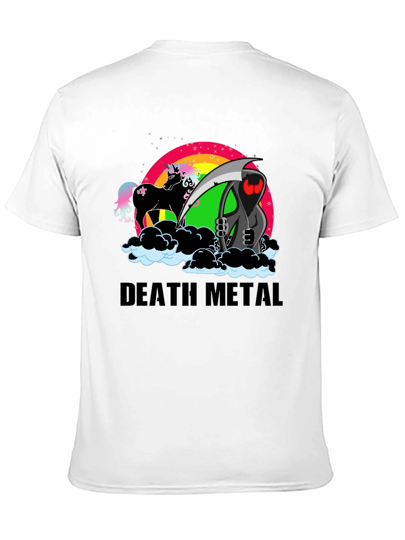 Death Metal Unicorn Grim Reaper T-Shirt