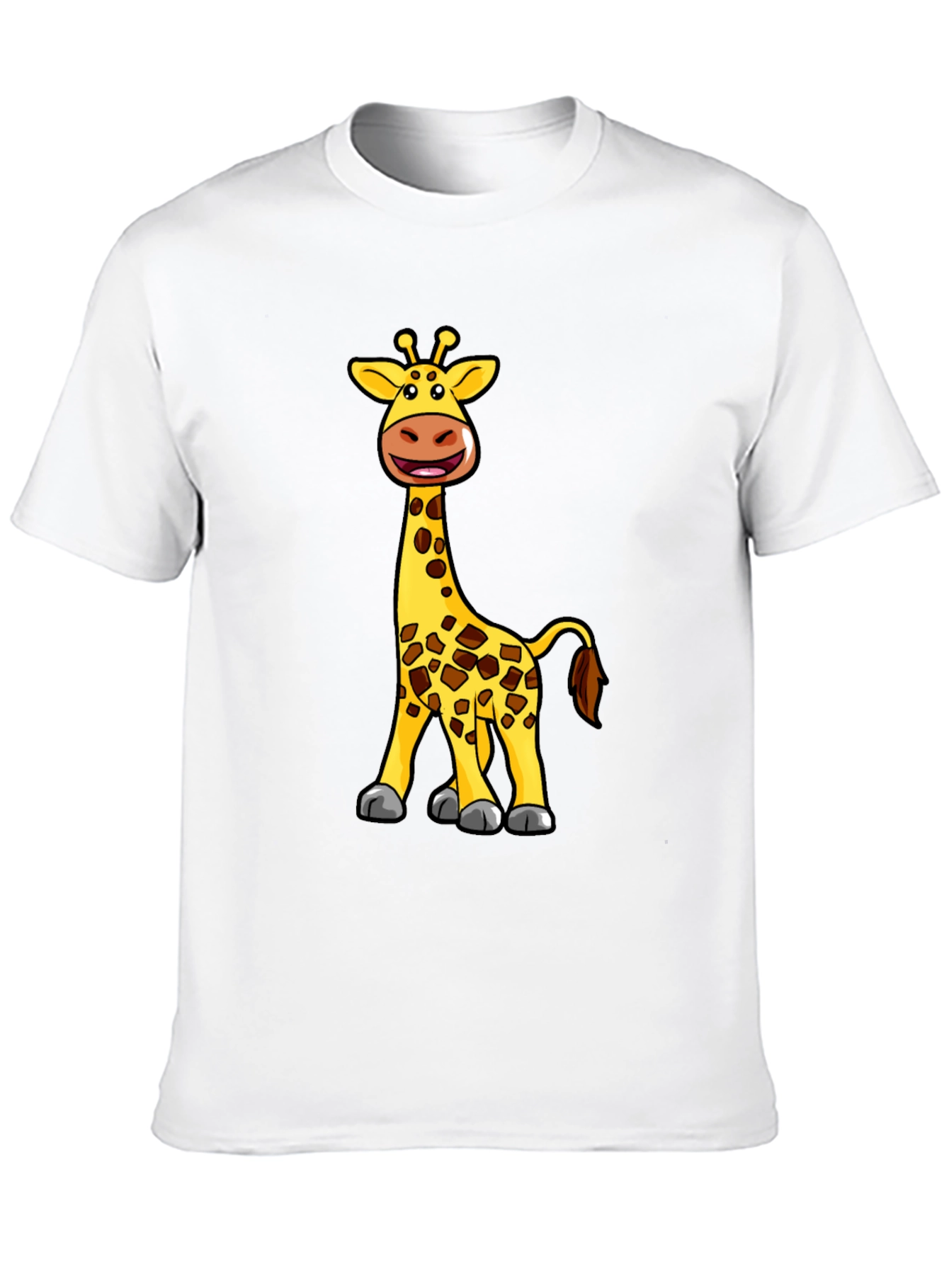 Giraffe Cartoon Graphic T-Shirt