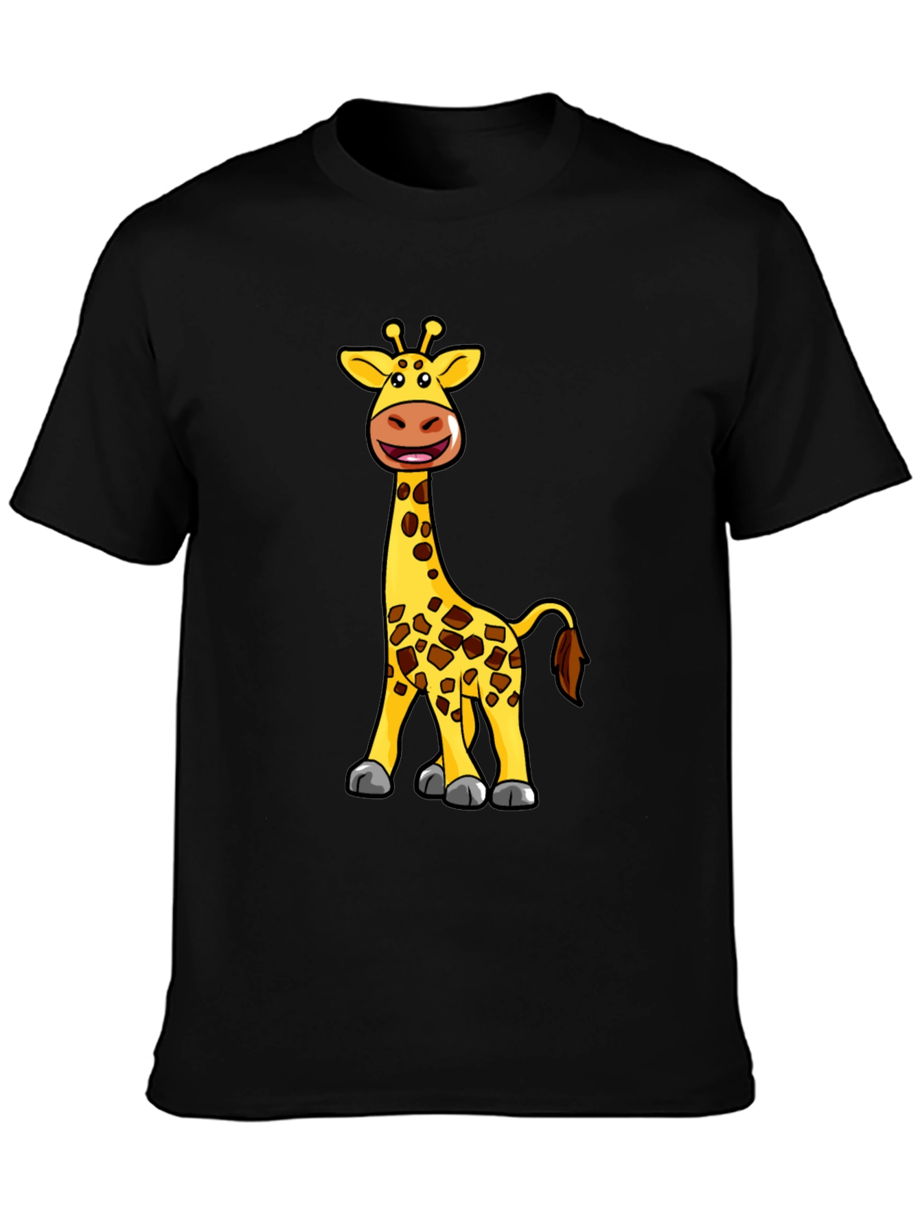 Giraffe Cartoon Graphic T-Shirt