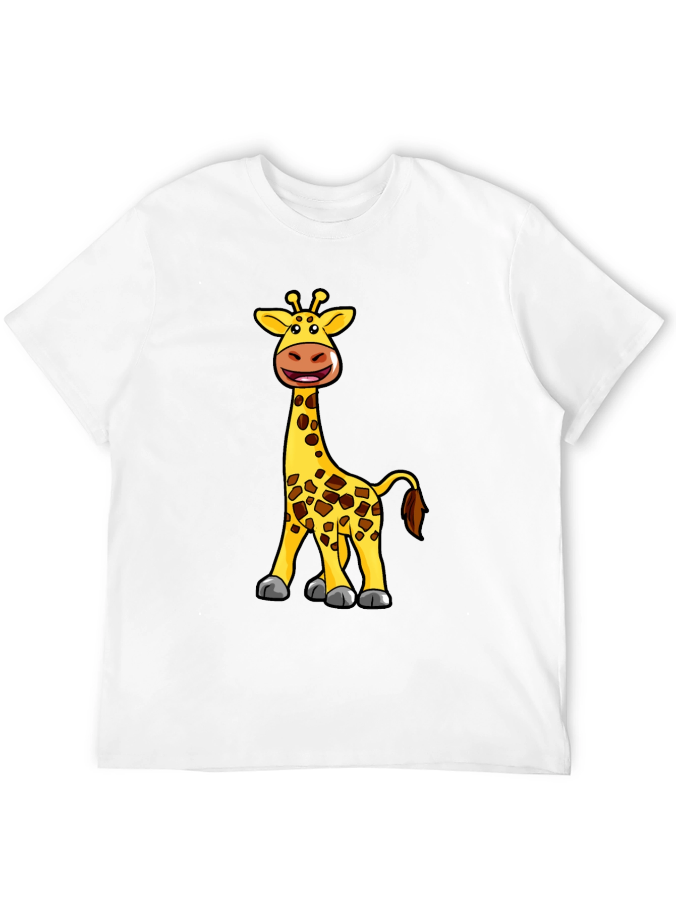 Giraffe Cartoon Graphic T-Shirt