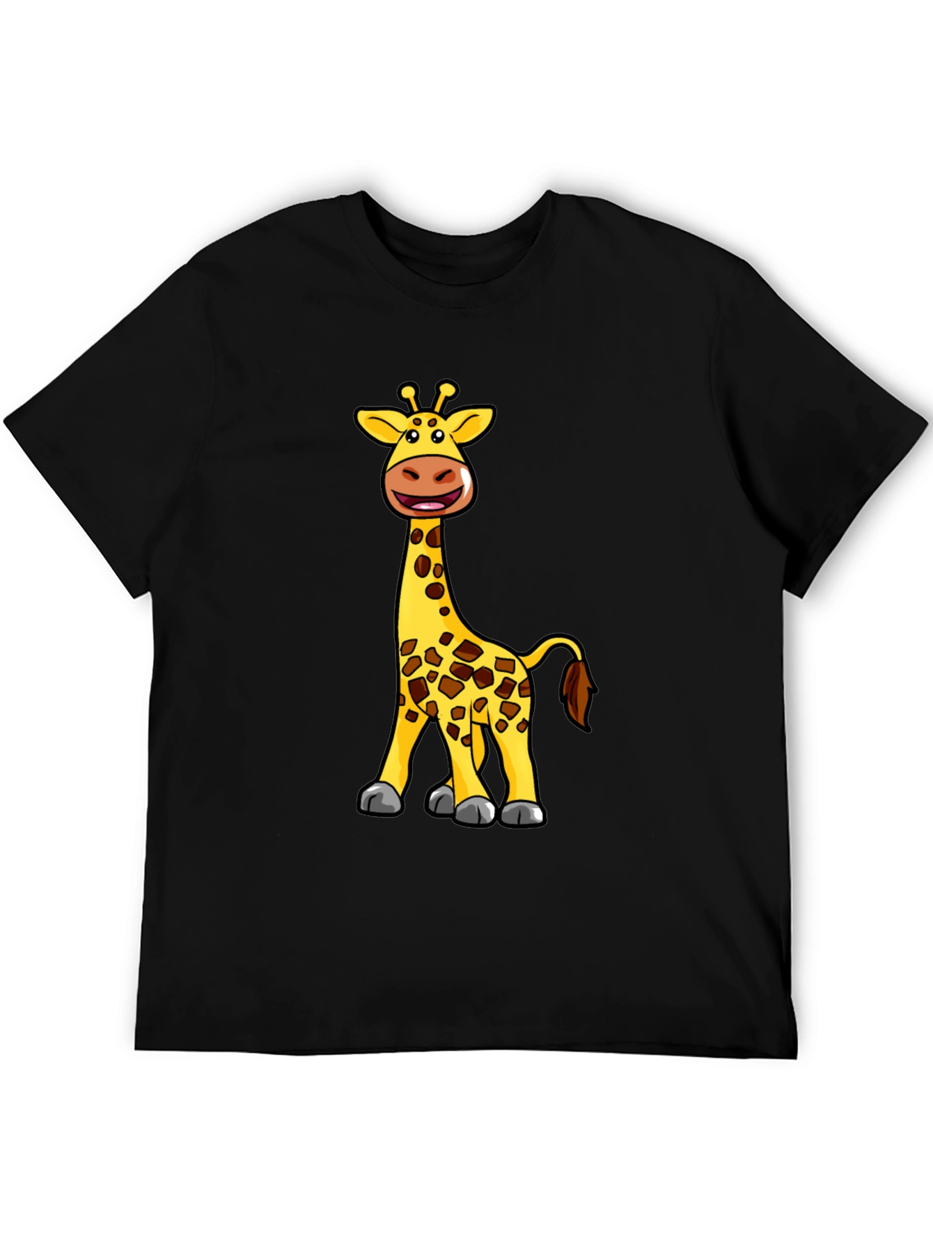 Giraffe Cartoon Graphic T-Shirt