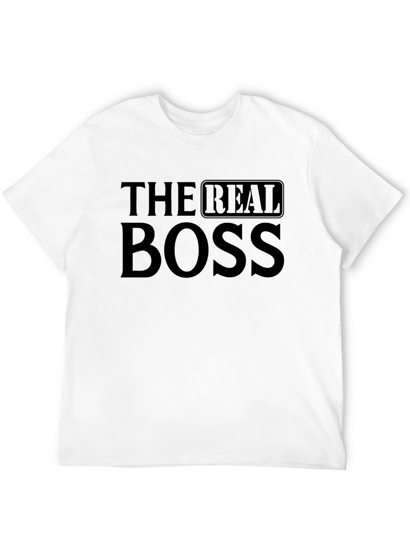 The Real Boss Black Graphic T-Shirt