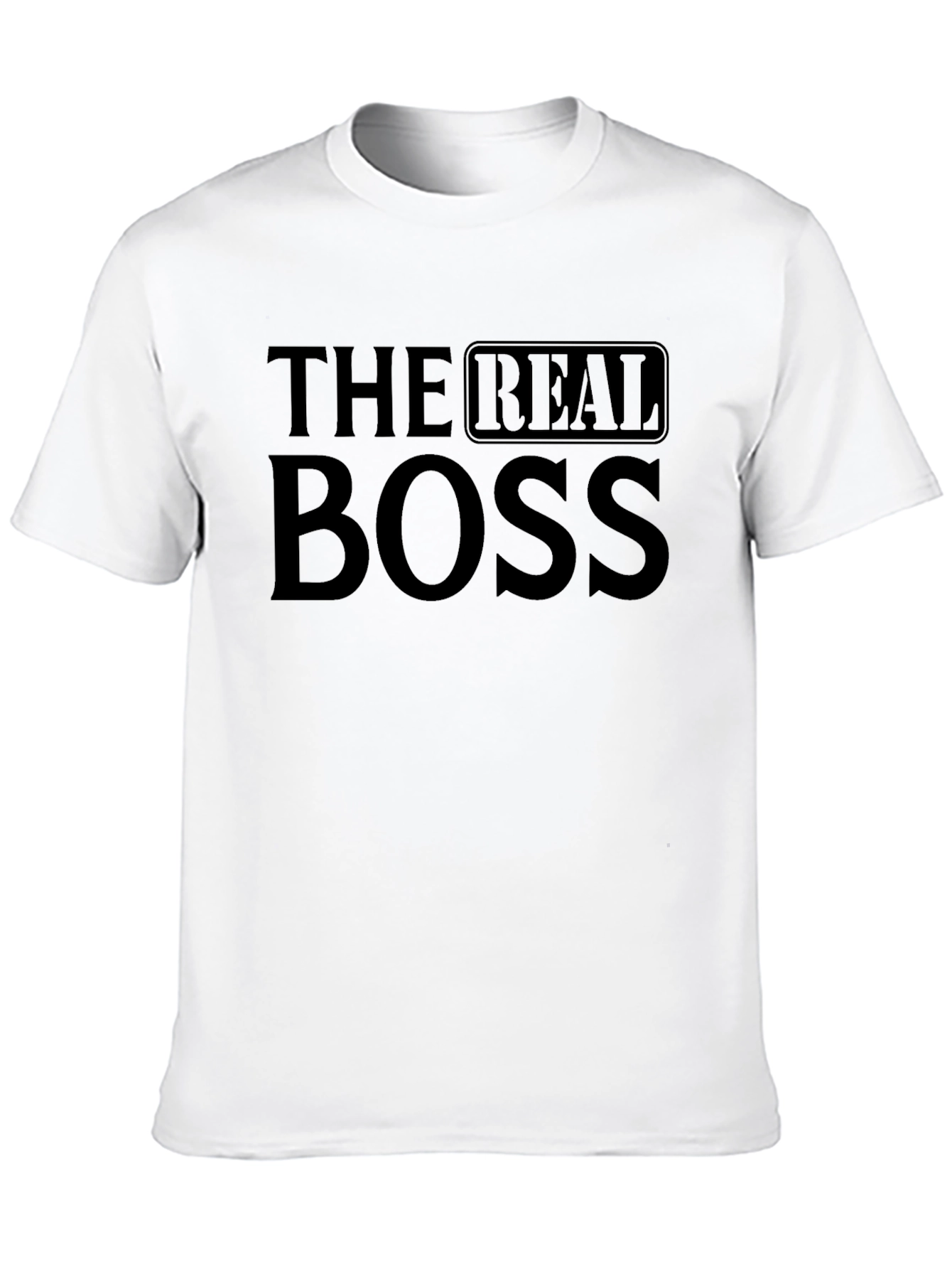 The Real Boss Black Graphic T-Shirt